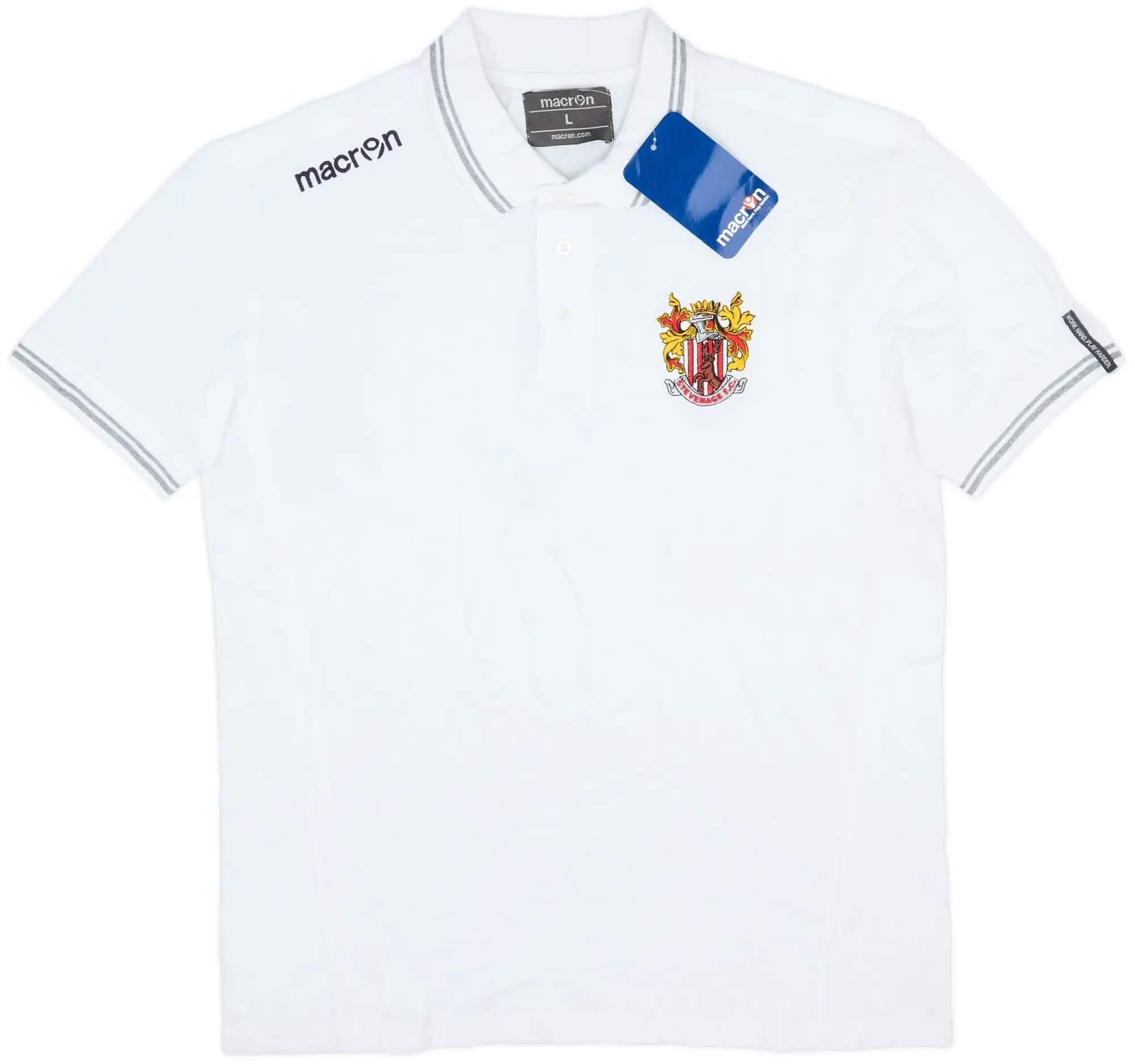 2017-18 Stevenage Macron Polo Shirt (L)