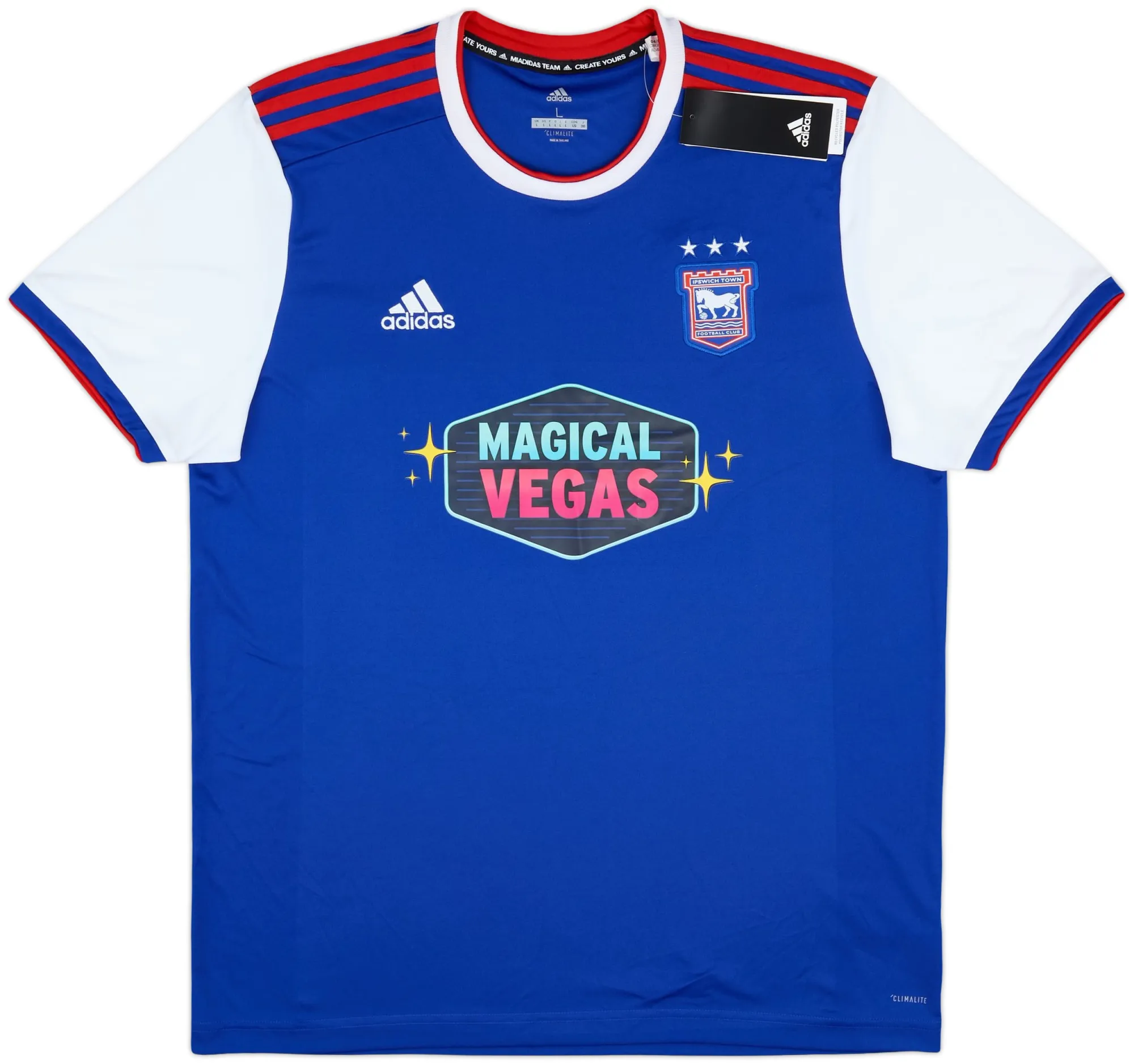 adidas Ipswich Town Mens SS Home Shirt 2018/19