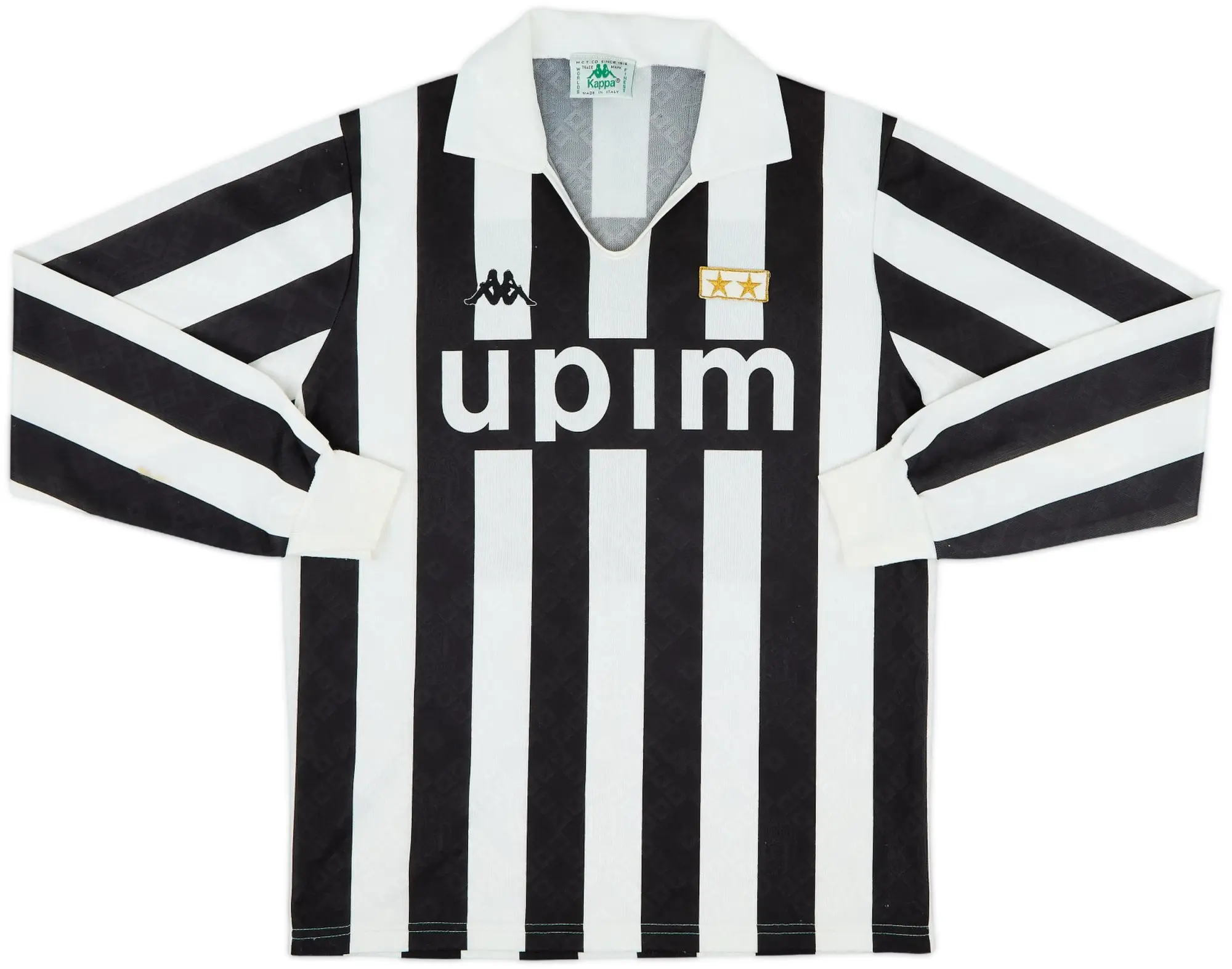 1989-90 Juventus Home L/S Shirt #9 - 8/10 - (S)