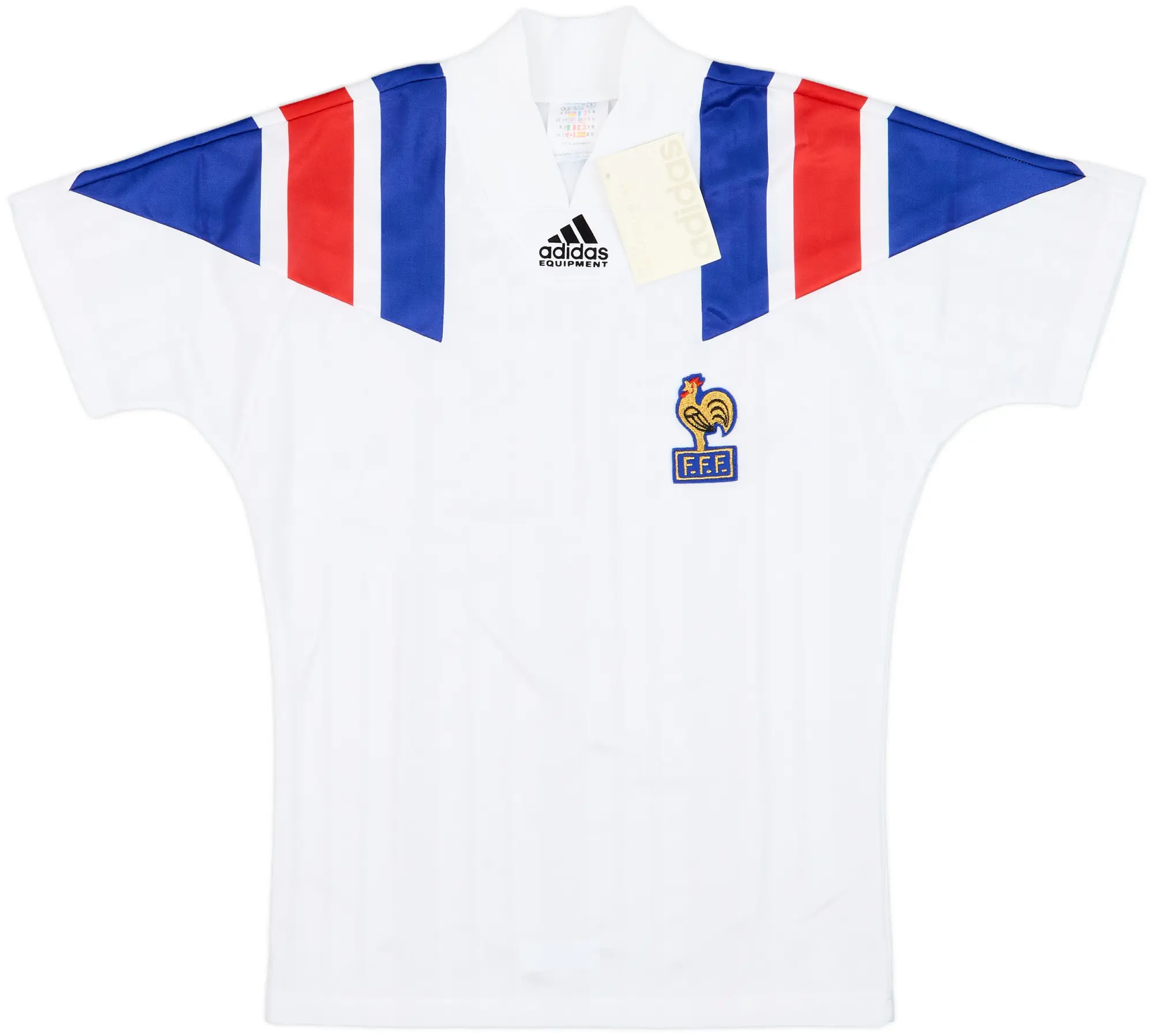 adidas France Mens SS Away Shirt 1992
