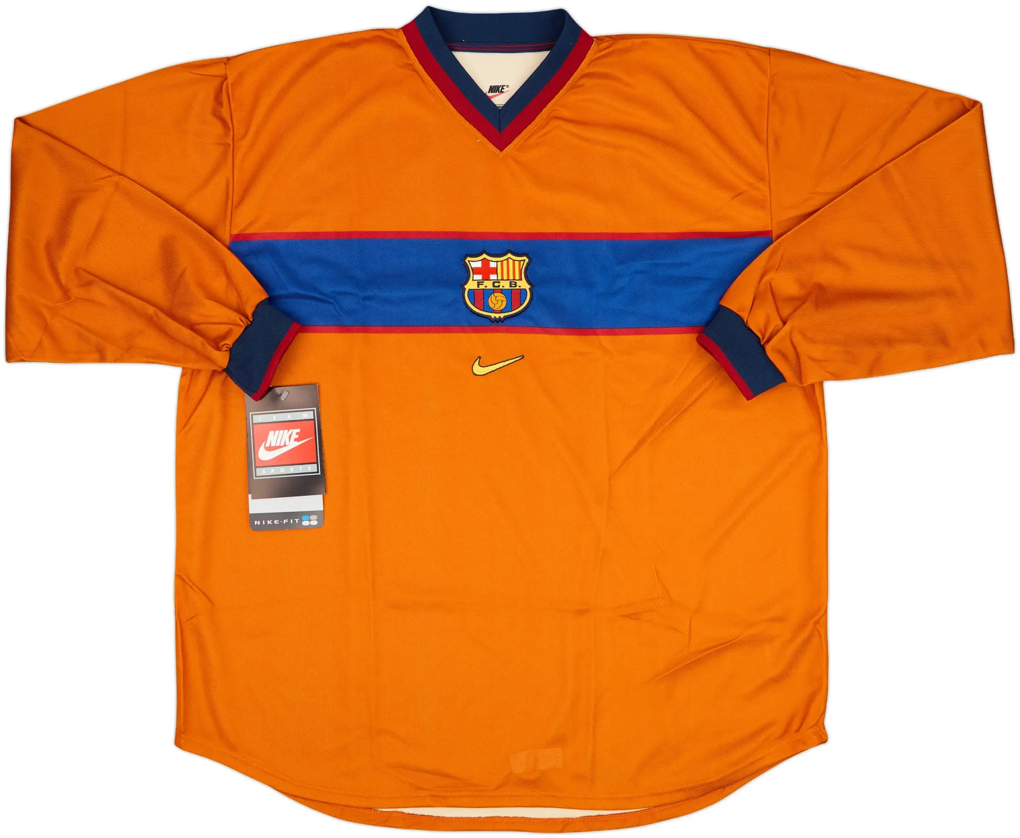 Nike Barcelona Mens LS Player Issue Third Shirt 1998/00