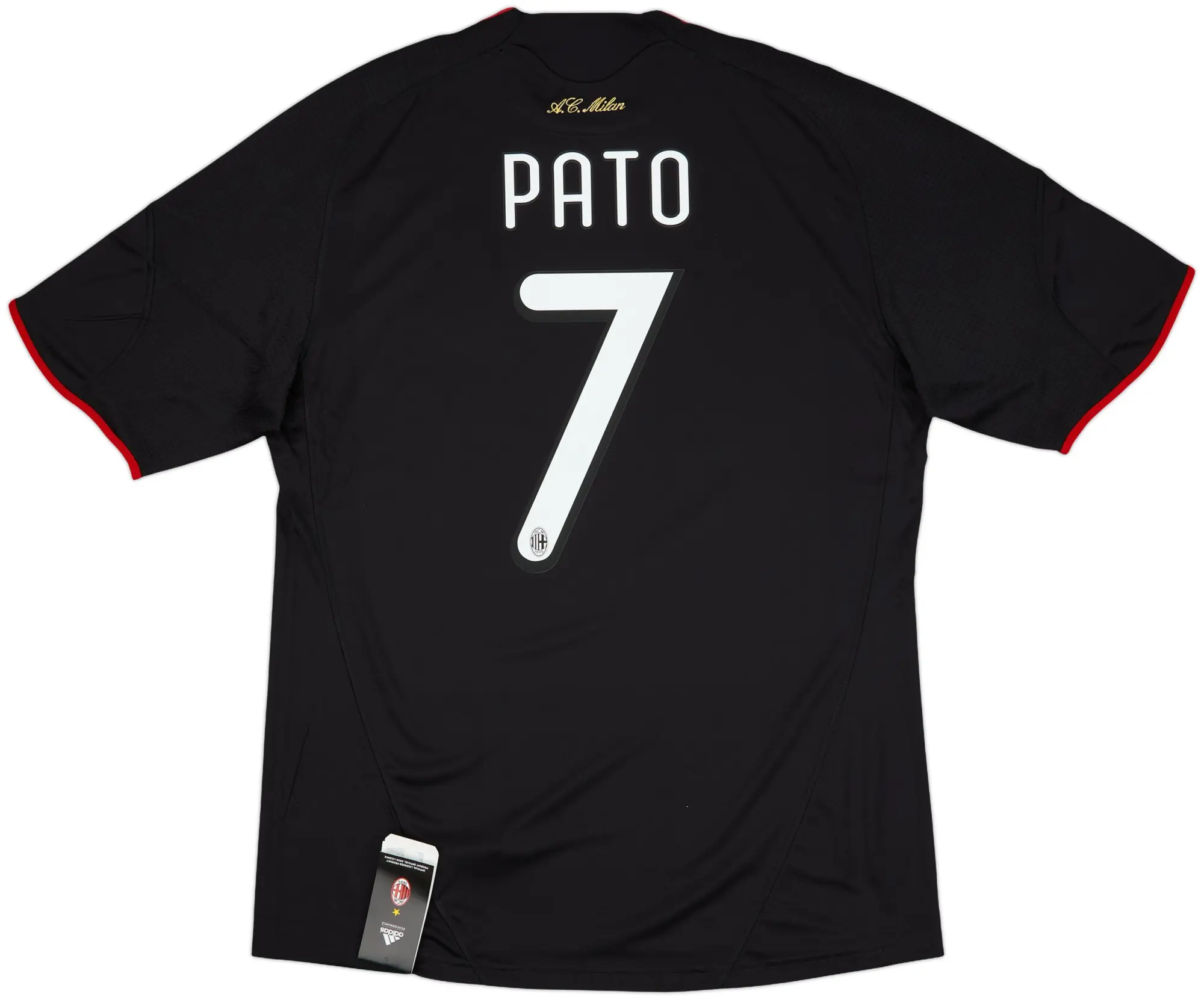 2009-10 AC Milan Player Issue Third Shirt Pato #7 (XL)
