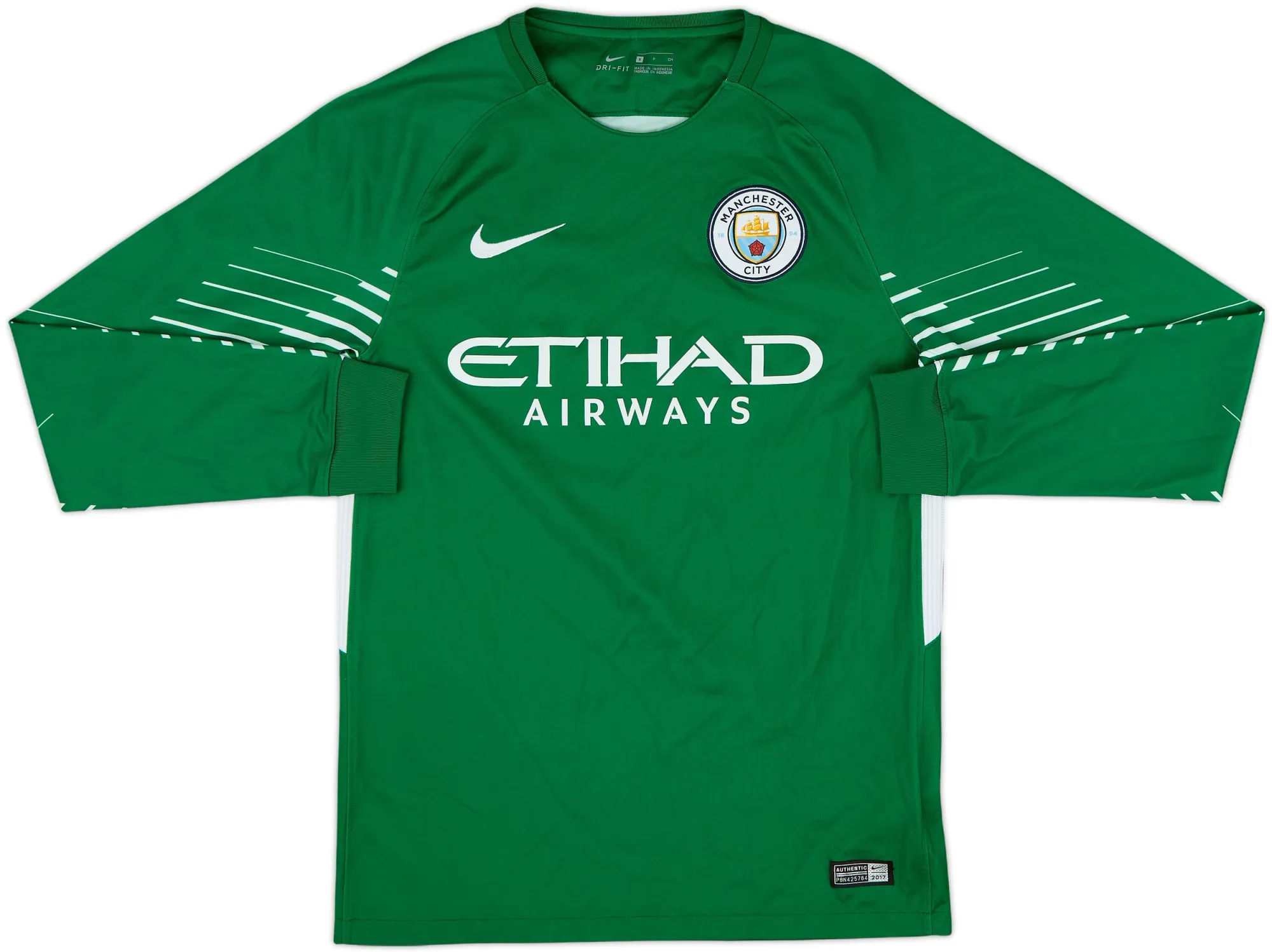 Nike Manchester City Mens LS Goalkeeper Home Shirt 2017/18