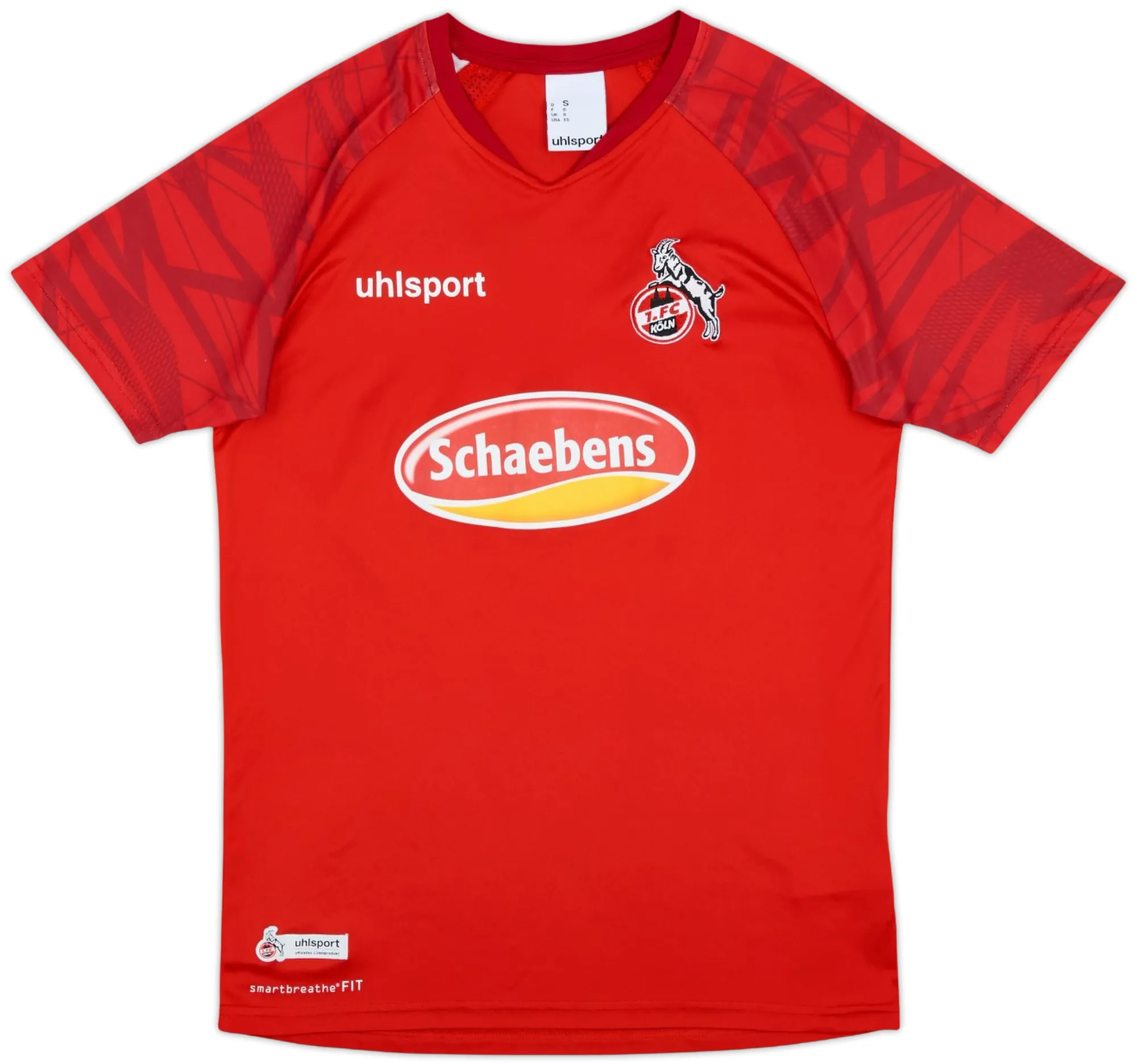 uhlsport FC Koln Mens SS Home Shirt 2018/19