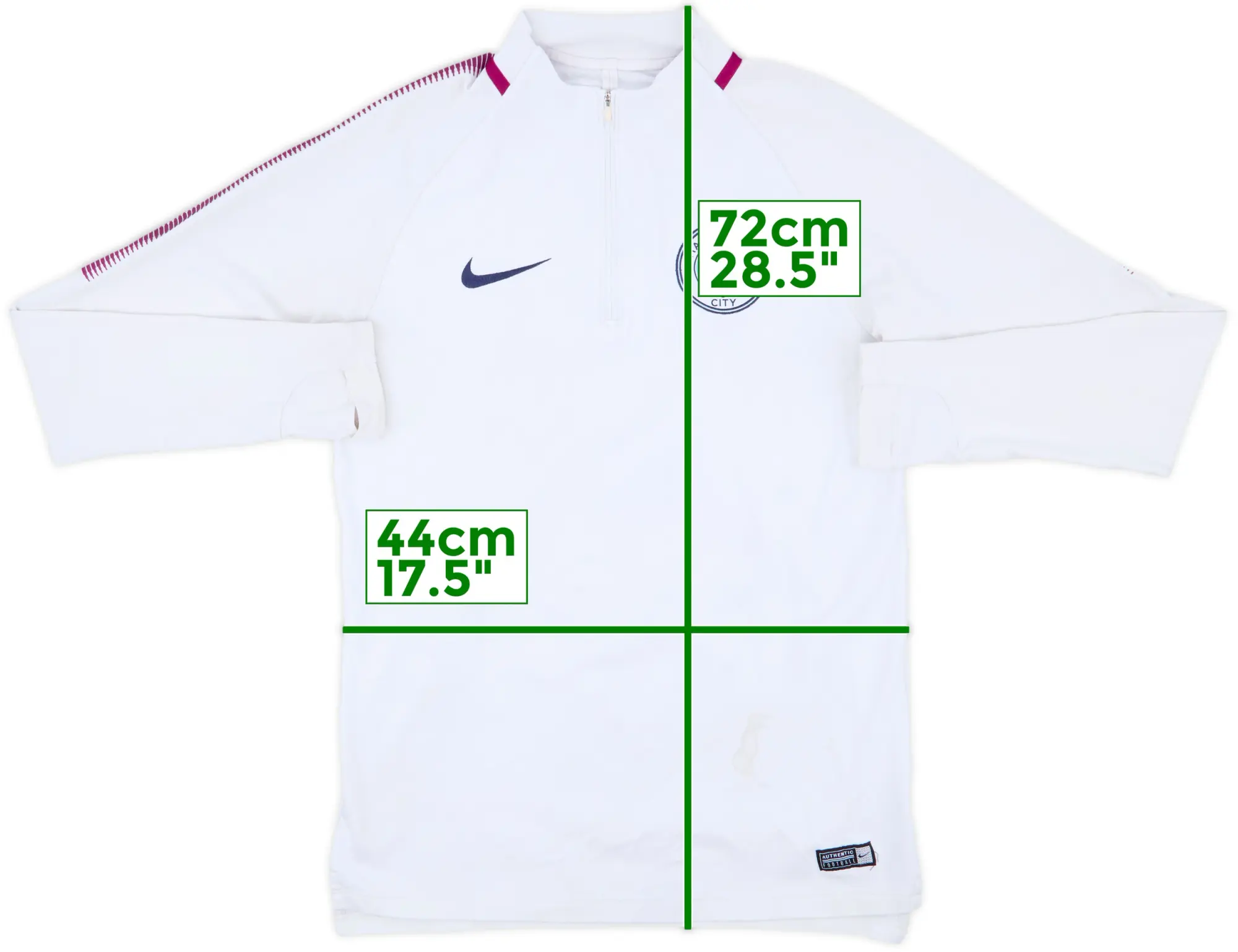 2018-19 Manchester City Nike 1/4 Zip Training Top - 5/10 - (S)