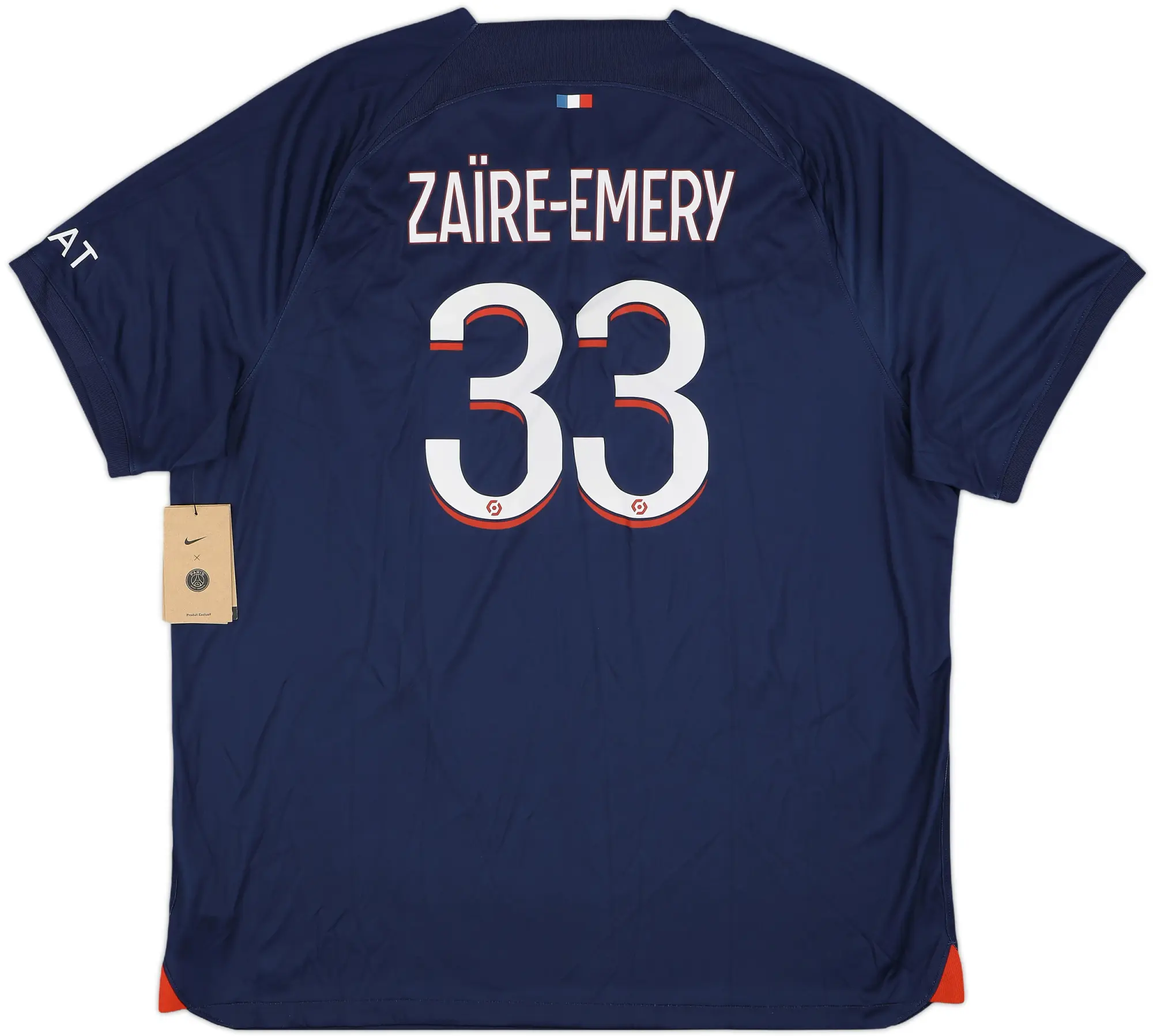 2023-24 Paris Saint-Germain Home Shirt Zaire-Emery #33 (XXL)