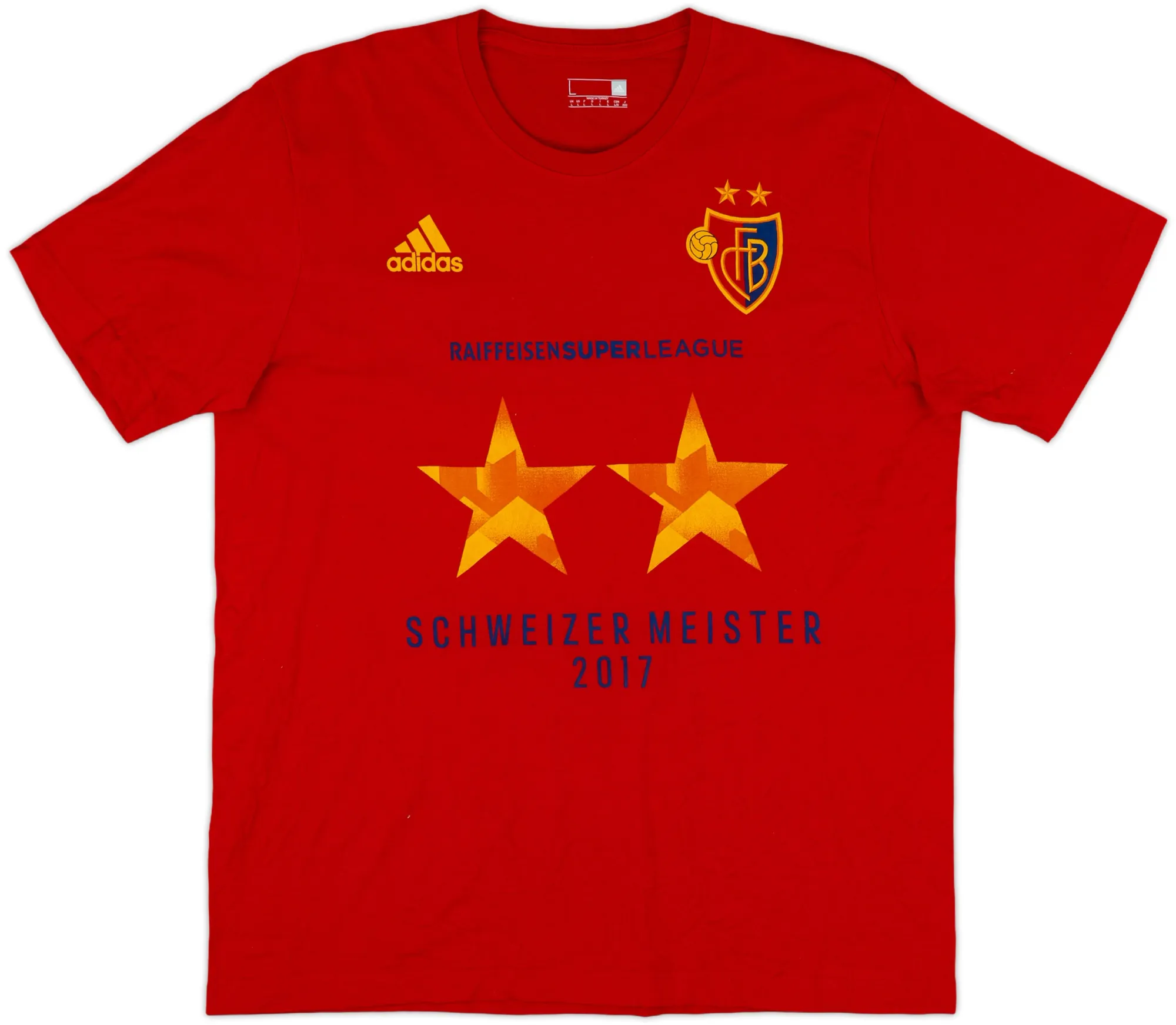 adidas FC Basel Mens SS Home Shirt 2016/17