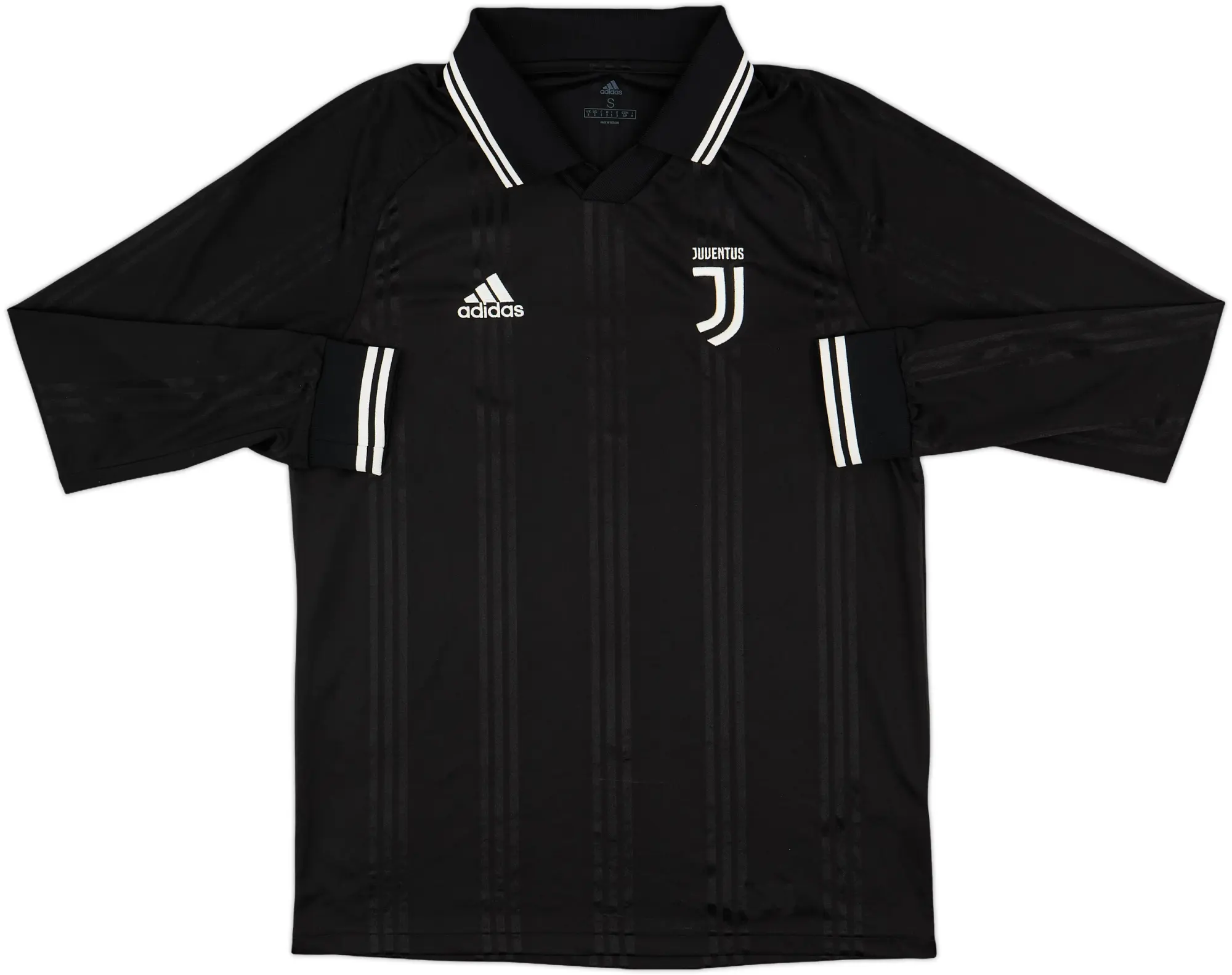 2019-20 Juventus Icon adidas Training L/S Shirt - 8/10 - (S)