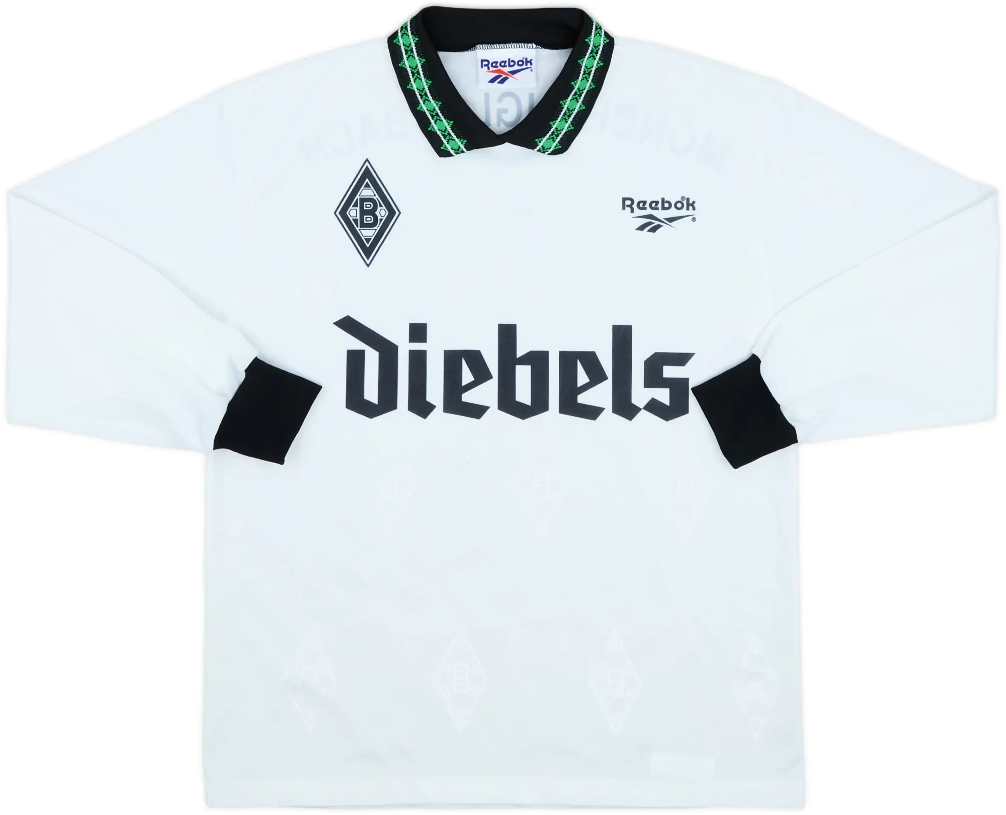 Reebok Borussia Monchengladbach Mens LS Home Shirt 1995/96