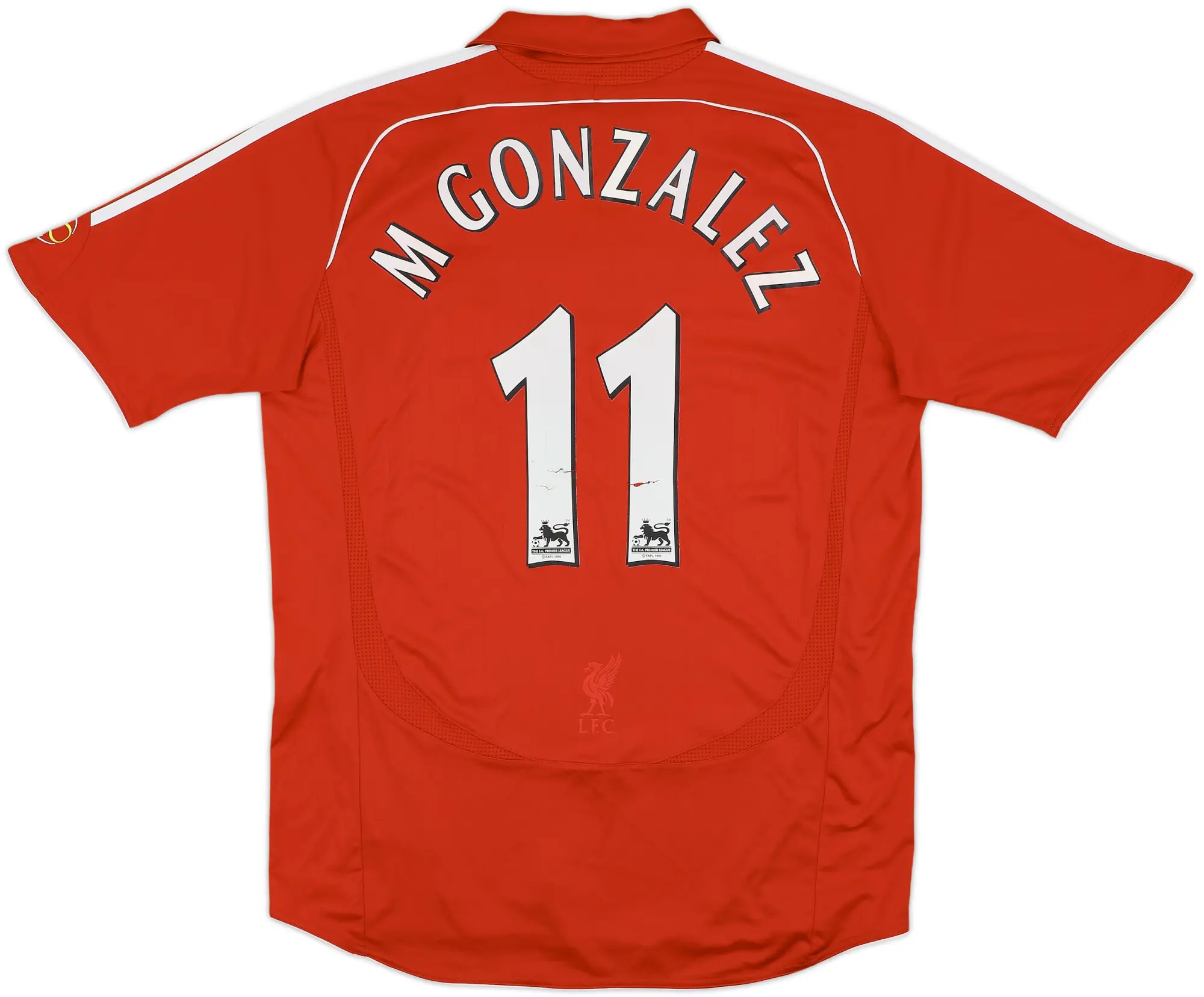 2006-08 Liverpool Home Shirt M Gonzalez #11 - 5/10 - (L)