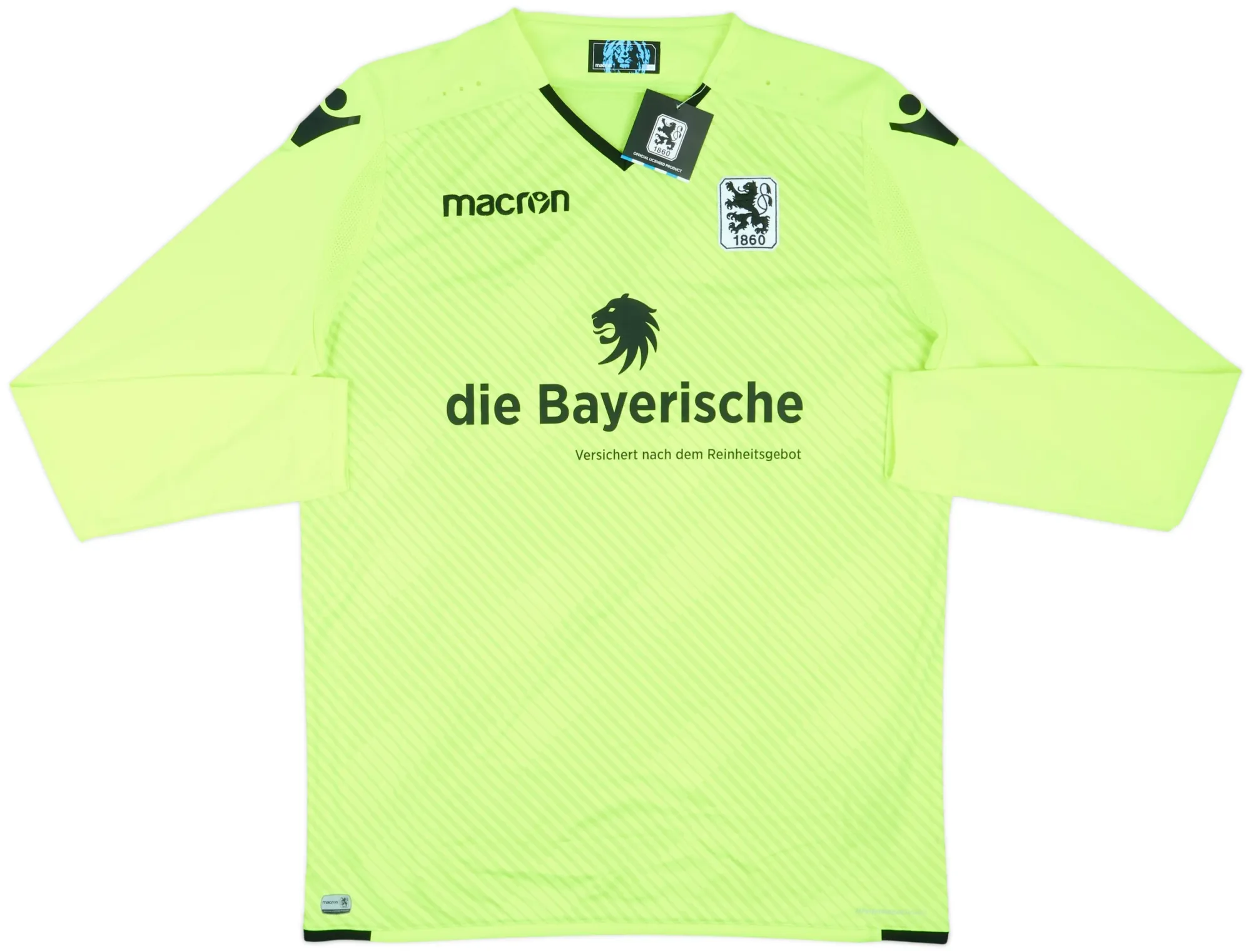 Macron 1860 Munich Mens LS Goalkeeper Home Shirt 2017/18