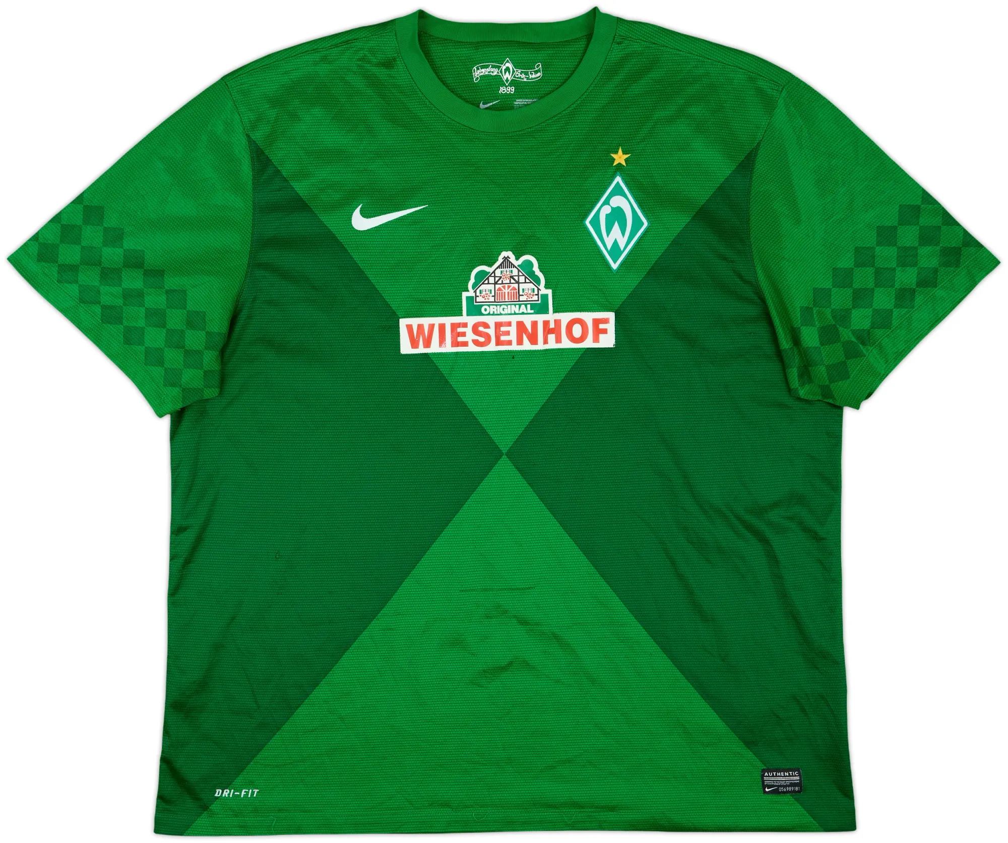 Nike Werder Bremen Mens SS Home Shirt 2012/13
