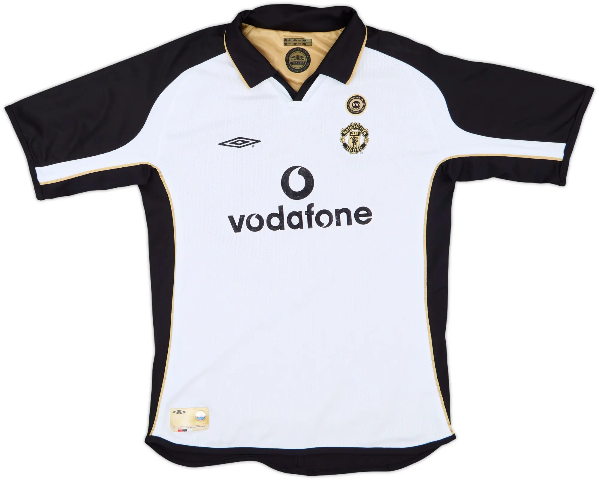 2001-02 Manchester United Centenary Away/Third Shirt - 8/10 - (L.Boys)