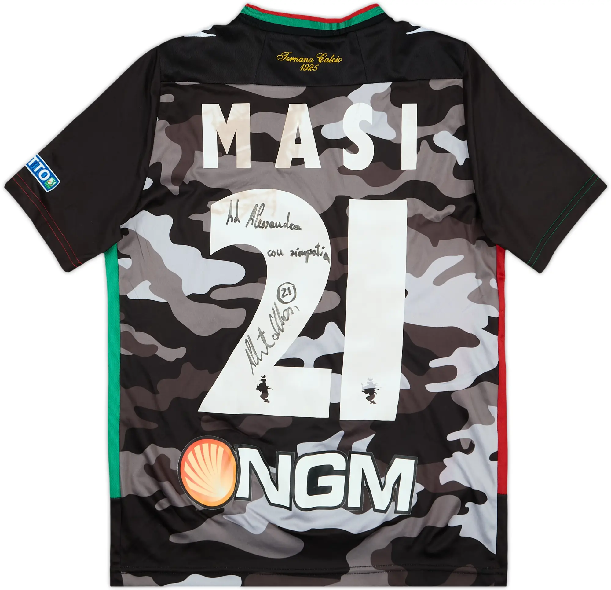 2014-15 Ternana Signed Third Shirt Masi #21 - 6/10 - (L. Boys)