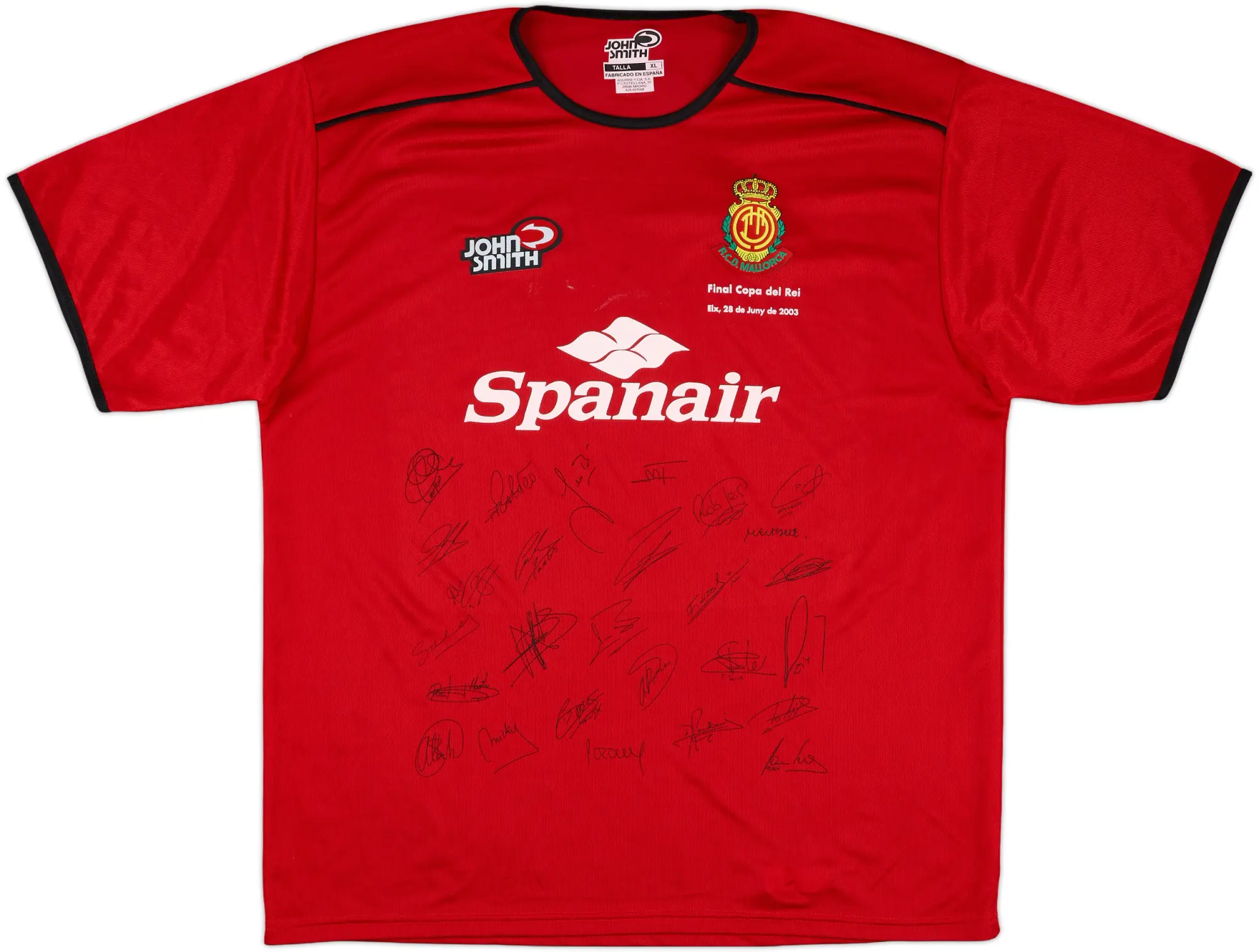 2002-03 Mallorca 'Squad Signed' Home Shirt - 7/10 - (XL)