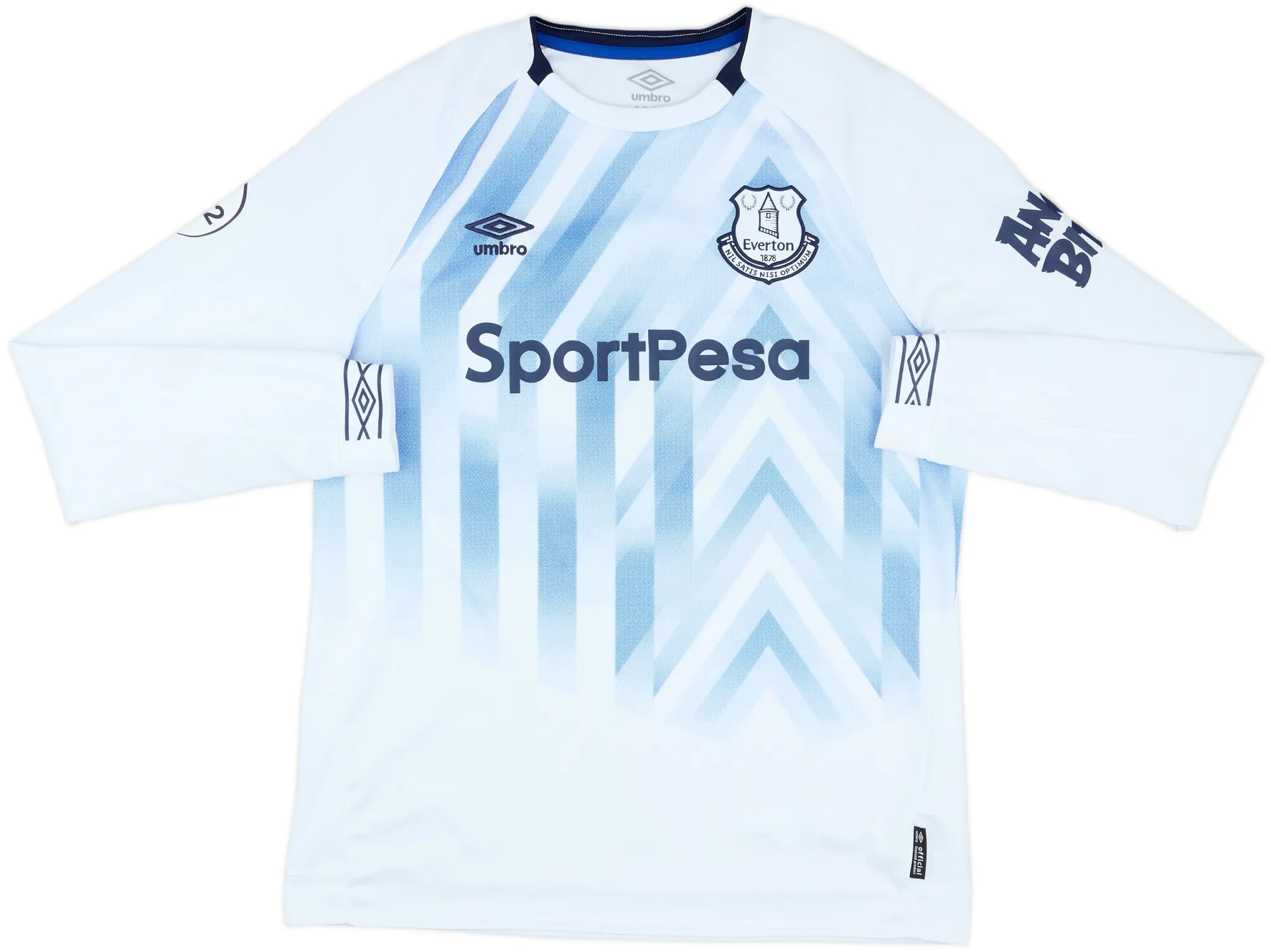 Umbro Everton Mens LS Player Issue Third Shirt 2018/19