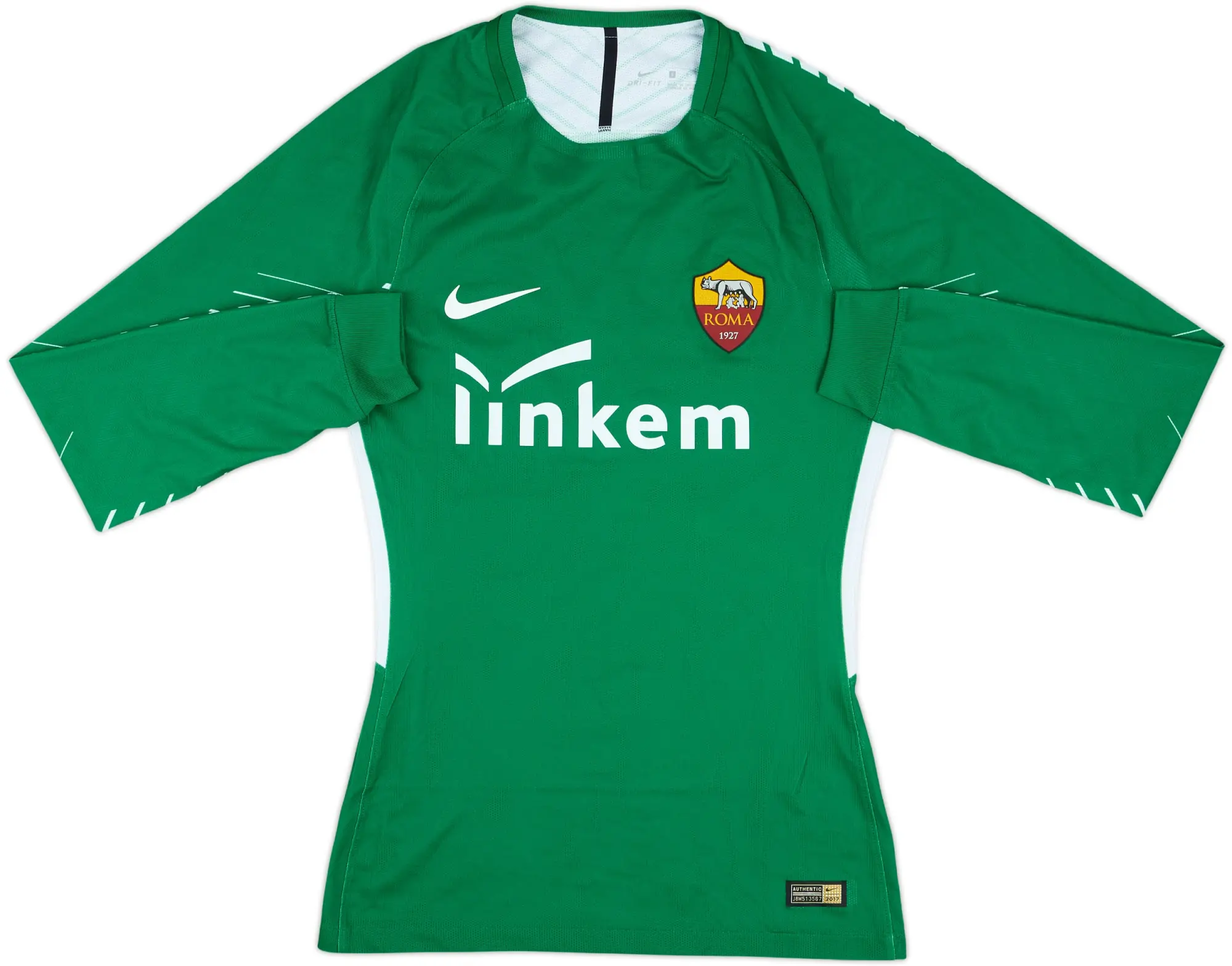 2017-18 Roma Match Issue GK Shirt #23