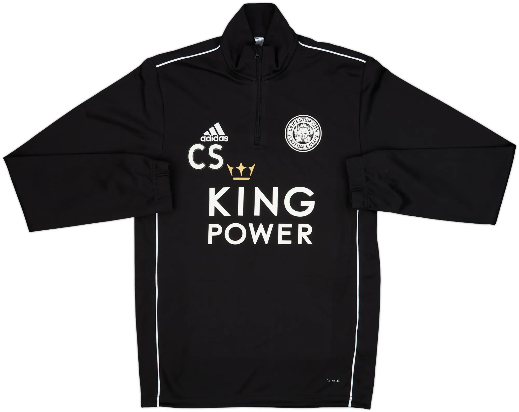 2019-20 Leicester Staff Issue adidas 1/4 Zip Training Top - 8/10 - (XS)