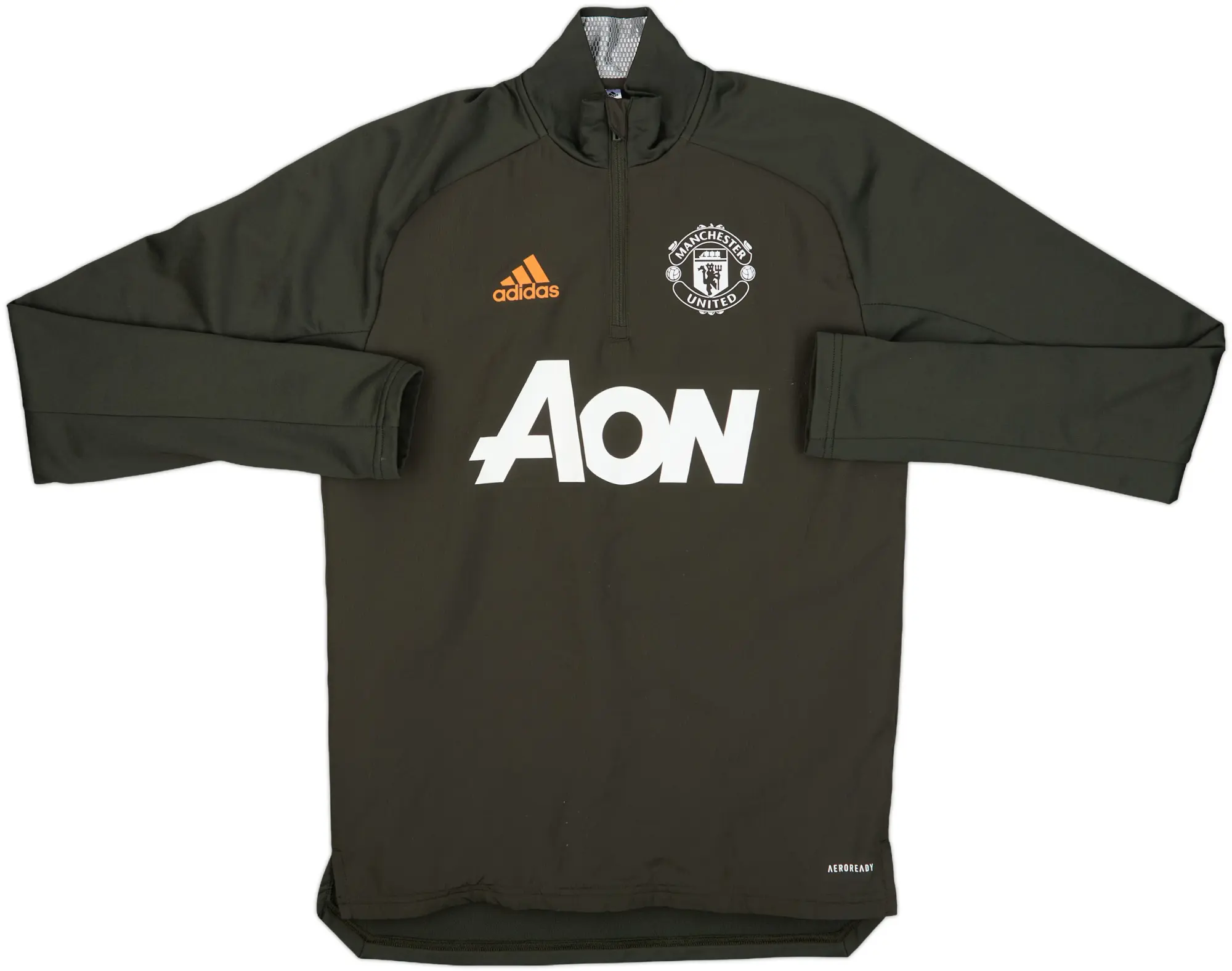 2020-21 Manchester United adidas 1/4 Zip Training Top - 8/10 - (XS)