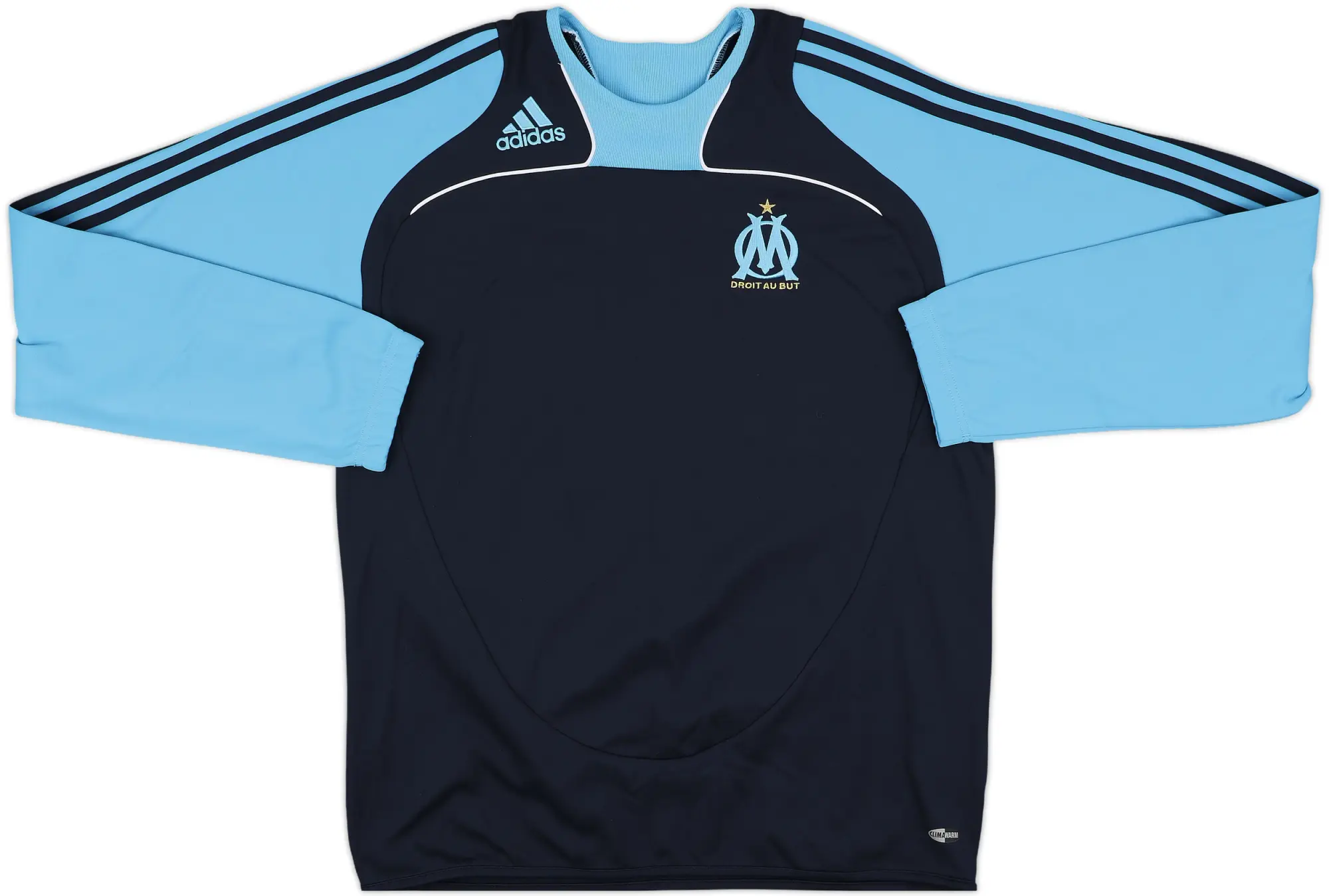 2008-09 Olympique Marseille adidas Sweat Top - 9/10 - (L)