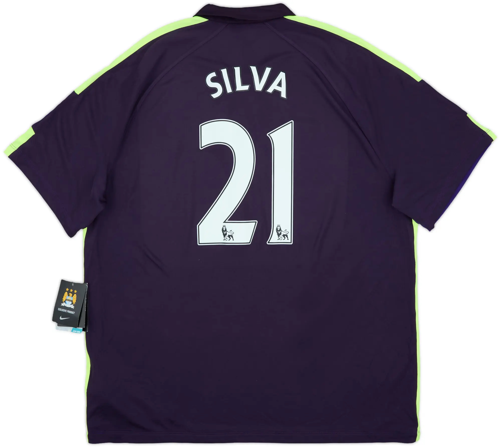 2014-15 Manchester City Third Shirt Silva #21 (XXL)