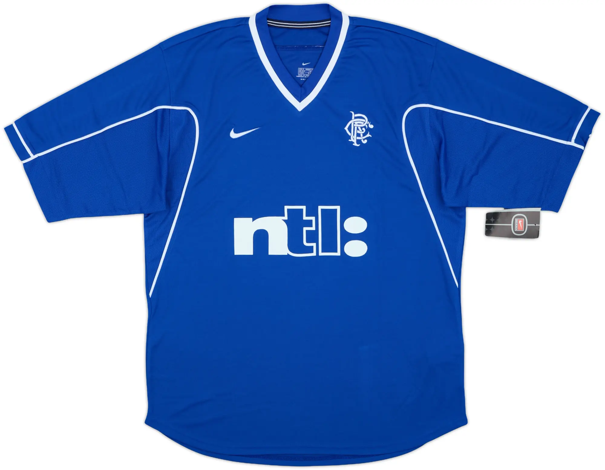 Nike Rangers Mens SS Player Issue Home Shirt 1999/01