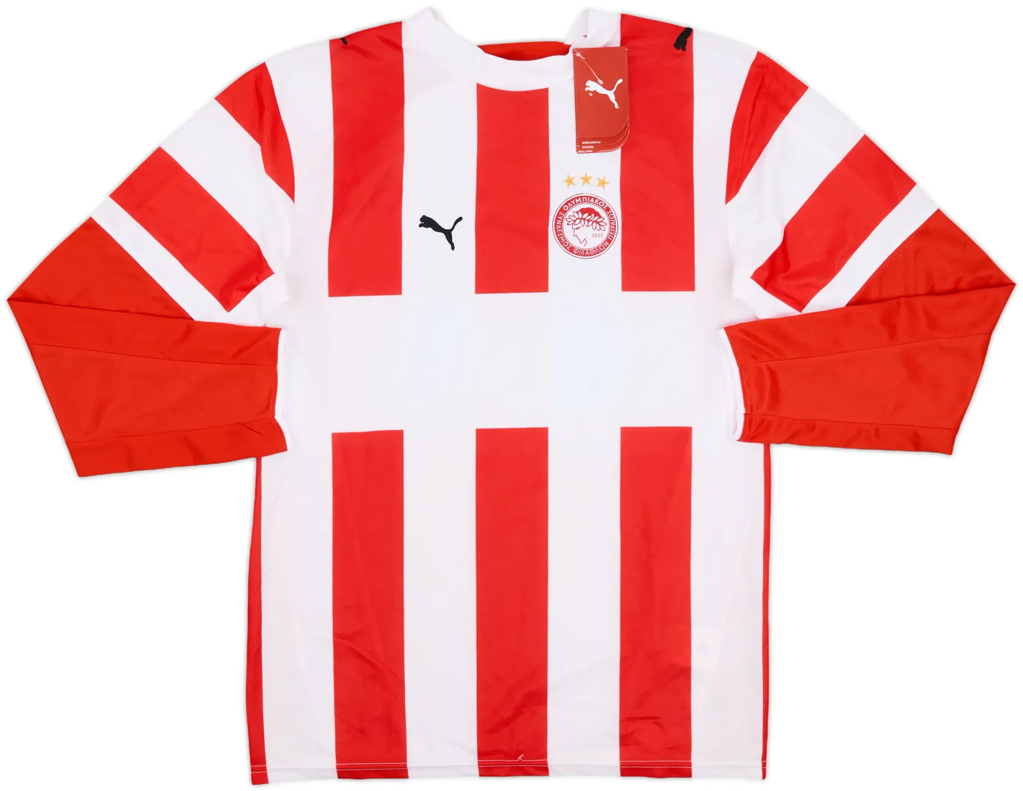 2006-07 Olympiakos Home L/S Shirt (S)