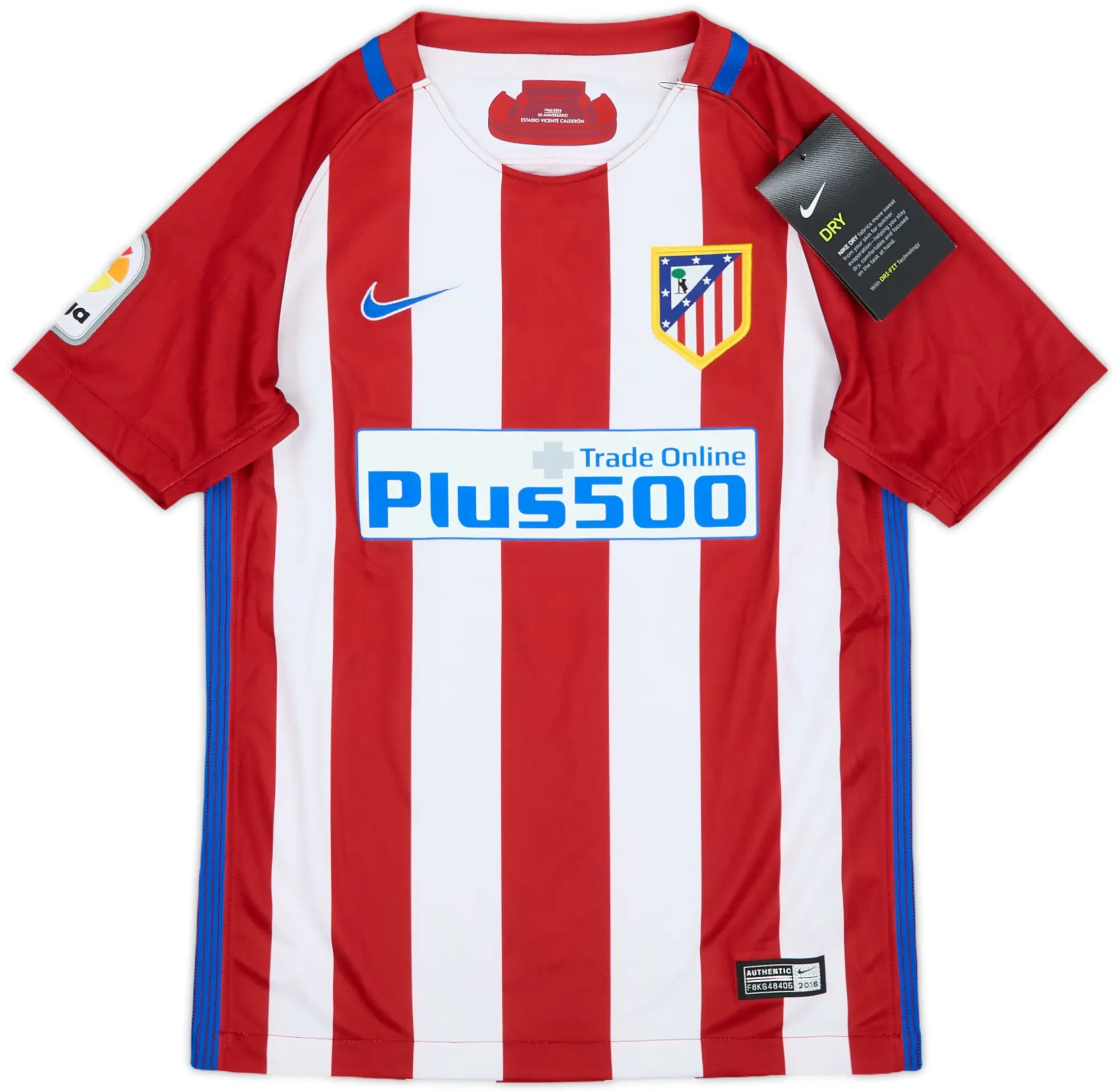 Nike Atlético Madrid Boys SS Home Shirt 2016/17