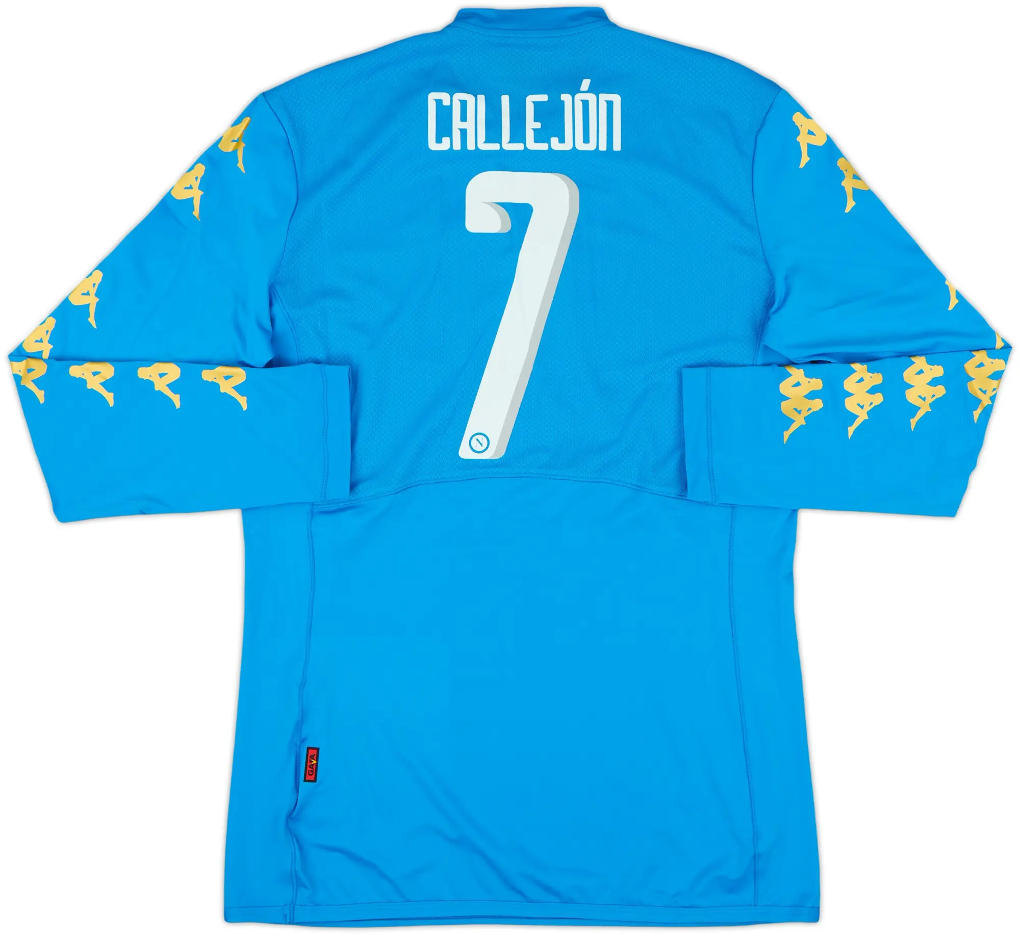 2016-17 Napoli Authentic Home L/S Shirt Callejon #7 (XL)