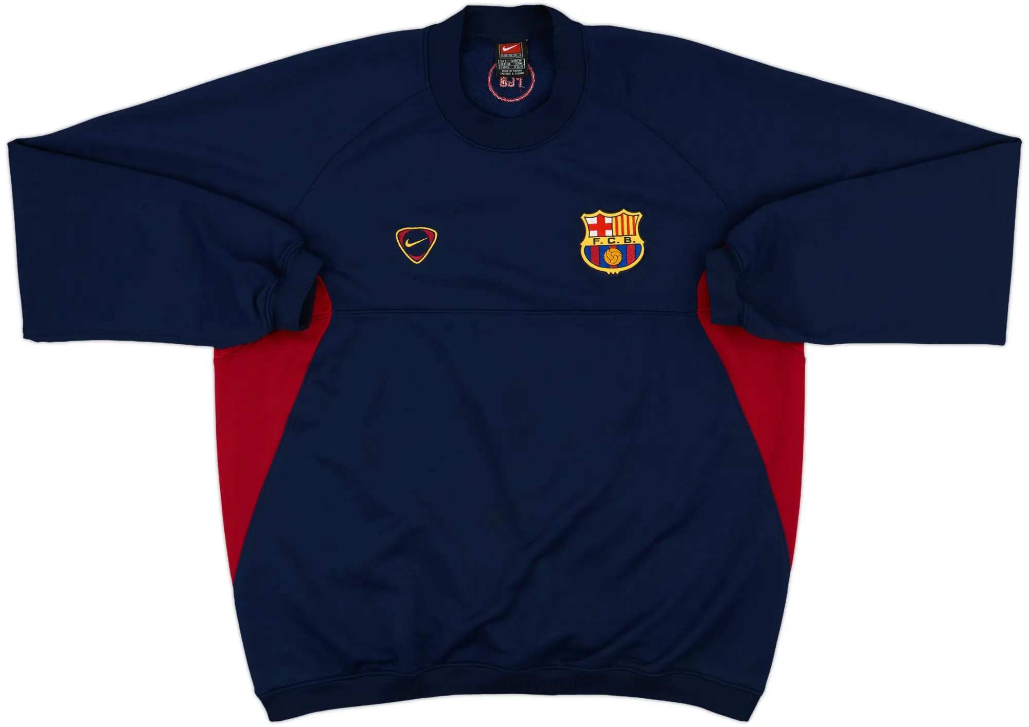2000-01 Barcelona Nike Sweat Top - 10/10 - (L)