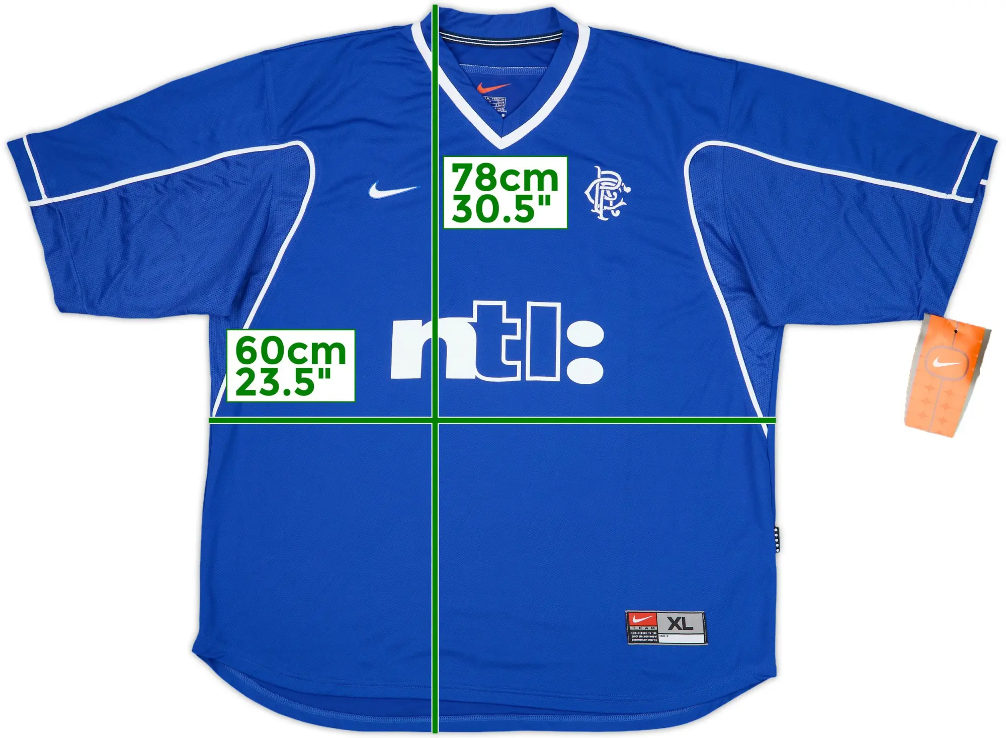 Nike Rangers Mens SS Home Shirt 1999/01