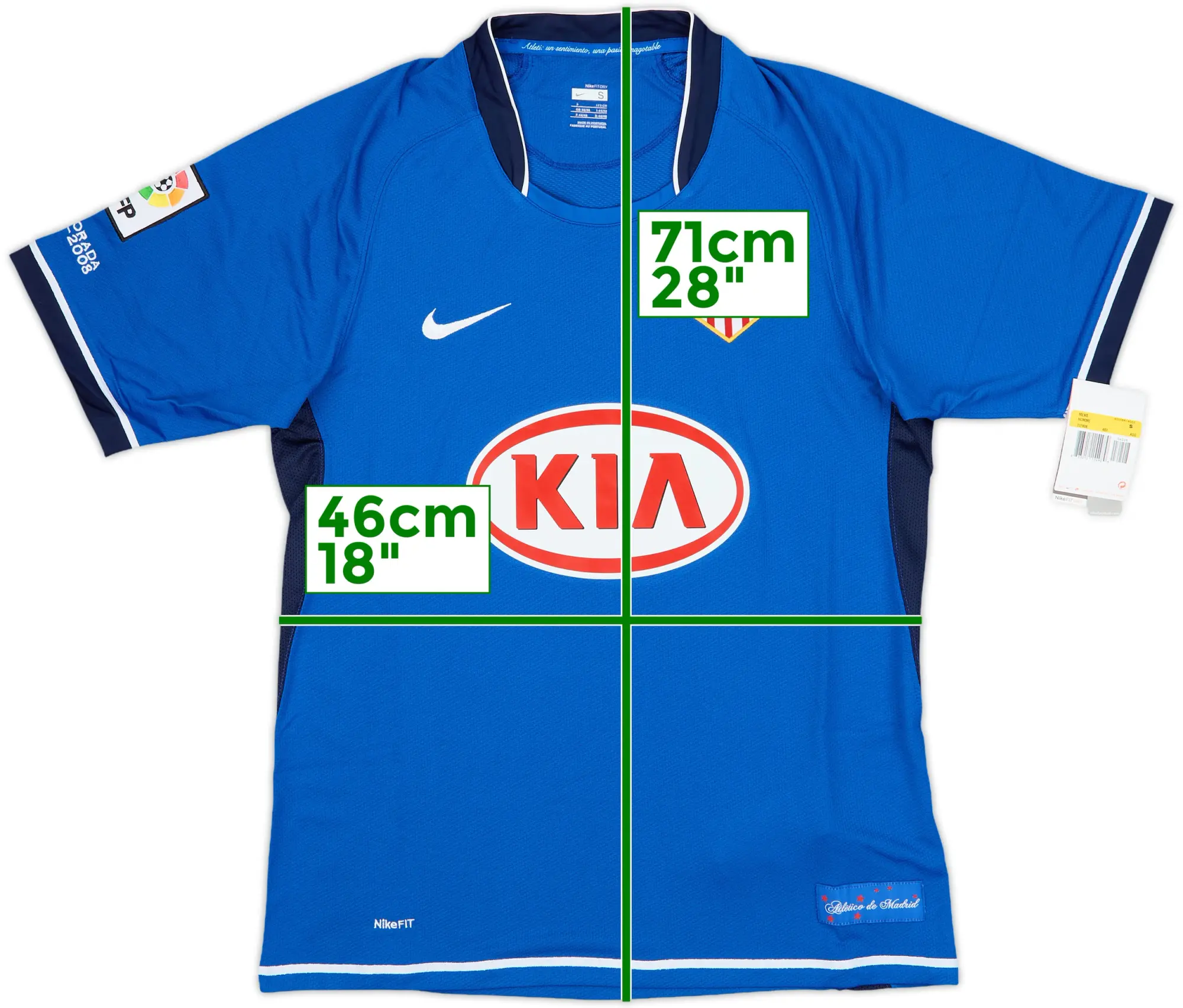 Nike Atlético Madrid Mens SS Away Shirt 2007/08