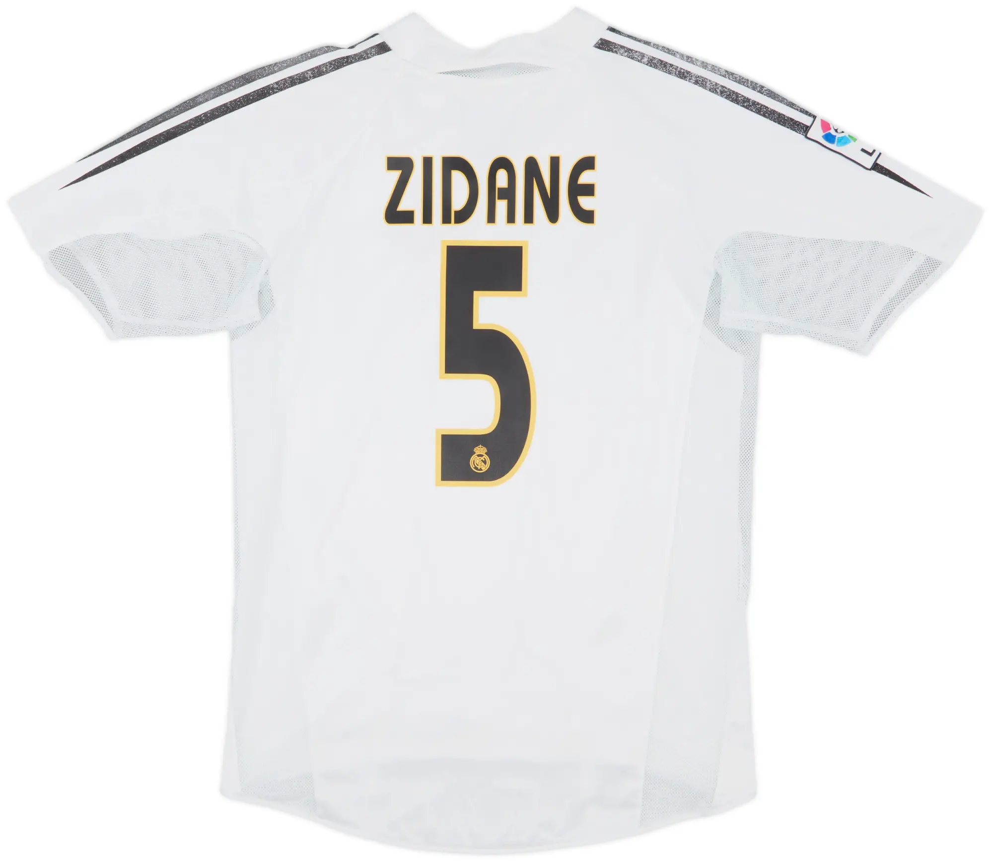 2004-05 Real Madrid Player Issue Home Shirt Zidane #5 - 7/10 - (M)