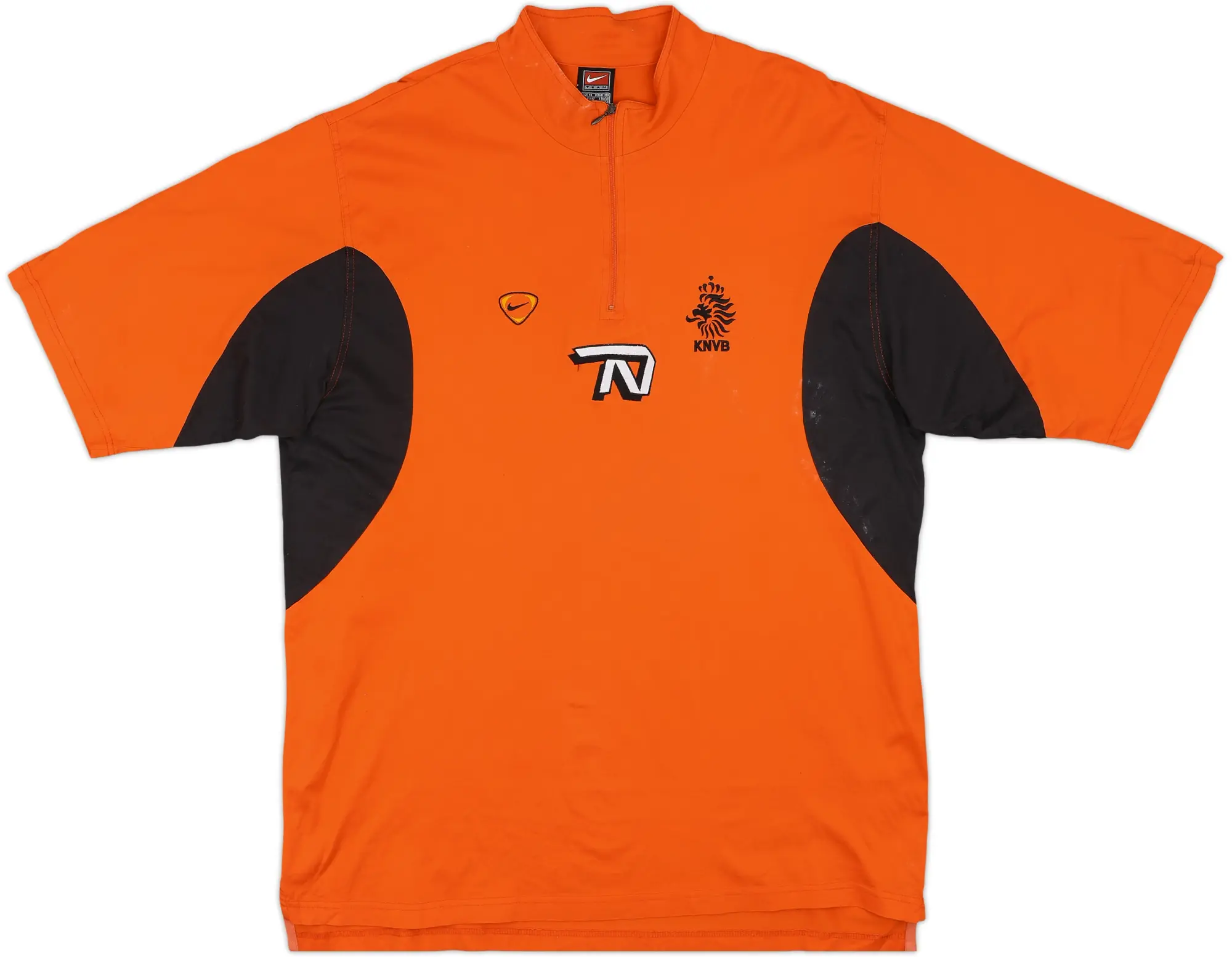 1998-99 Netherlands Nike 1/4 Zip Polo Shirt - 8/10 - (XL)