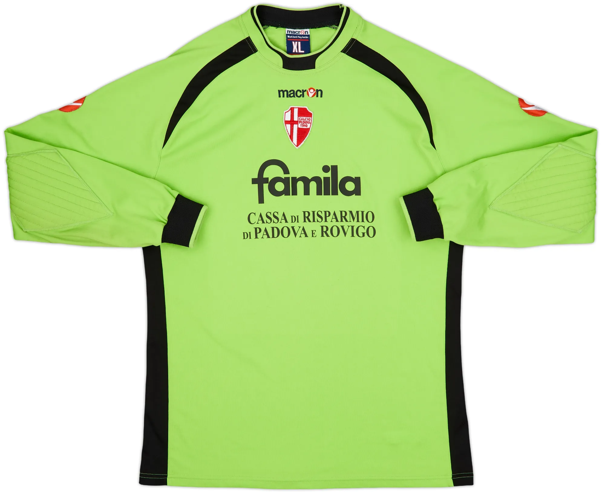 Macron Calcio Padova Mens LS Goalkeeper Home Shirt 2006/07