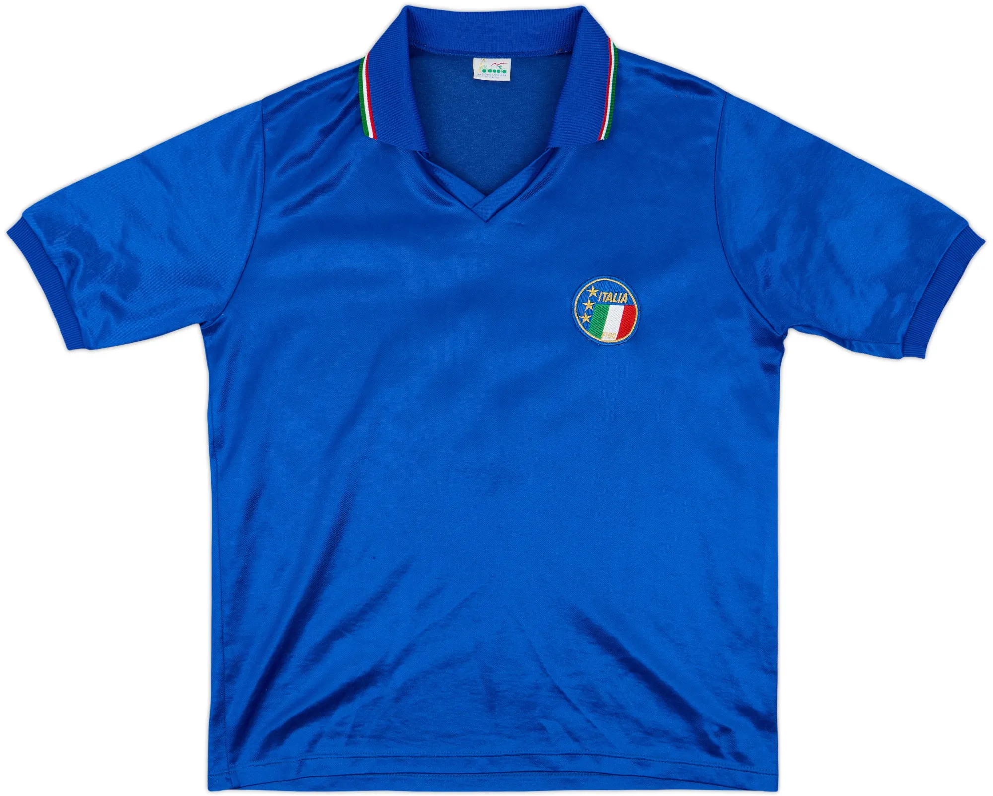 Diadora Italy Mens SS Home Shirt 1986