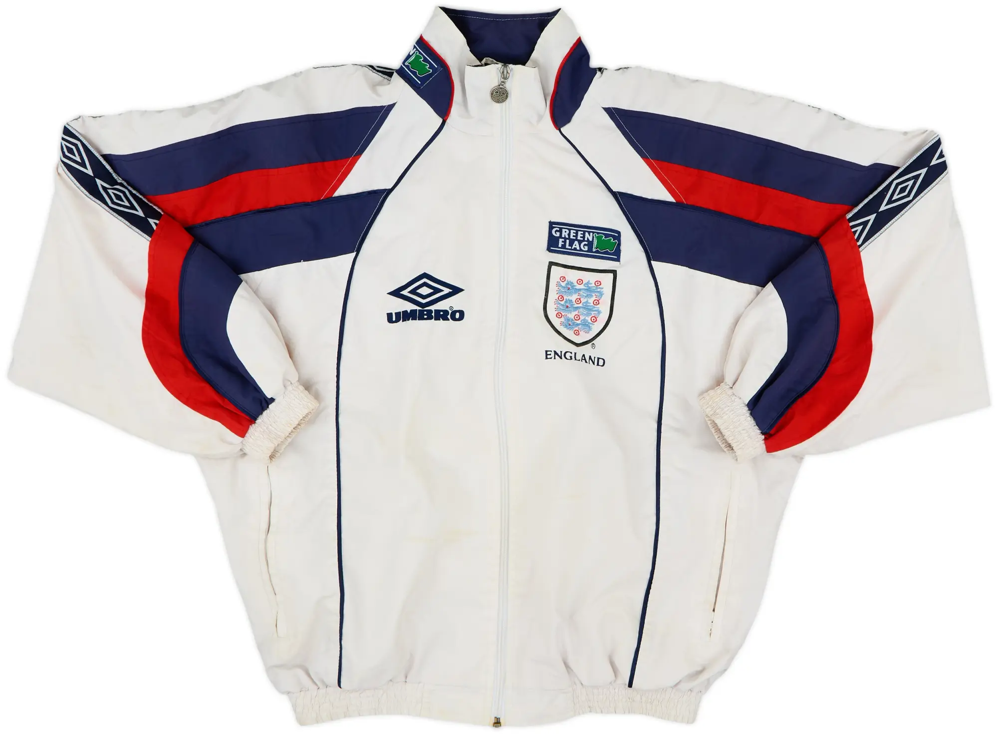 1998-00 England Umbro Track Jacket - 7/10 - (S)