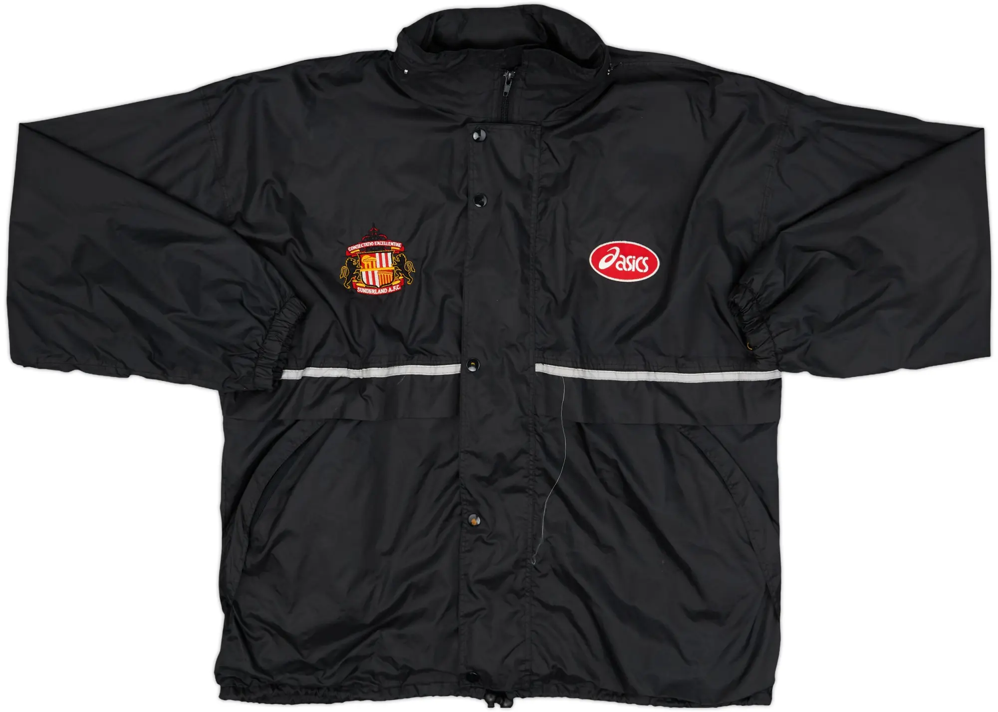 1997-98 Sunderland Asics Hooded Rain Jacket - 8/10 - (M)