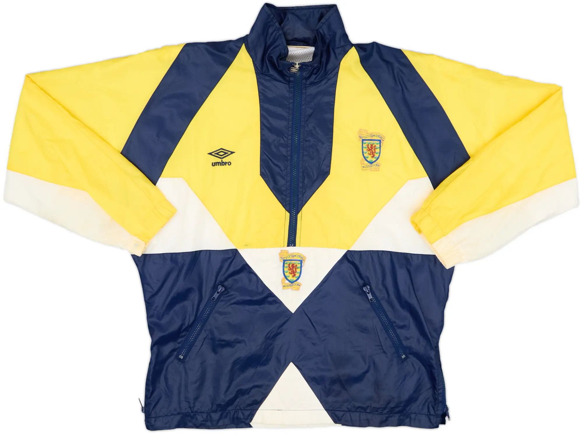 1990-92 Scotland Umbro 1/2 Zip Track Jacket - 8/10 - (L)