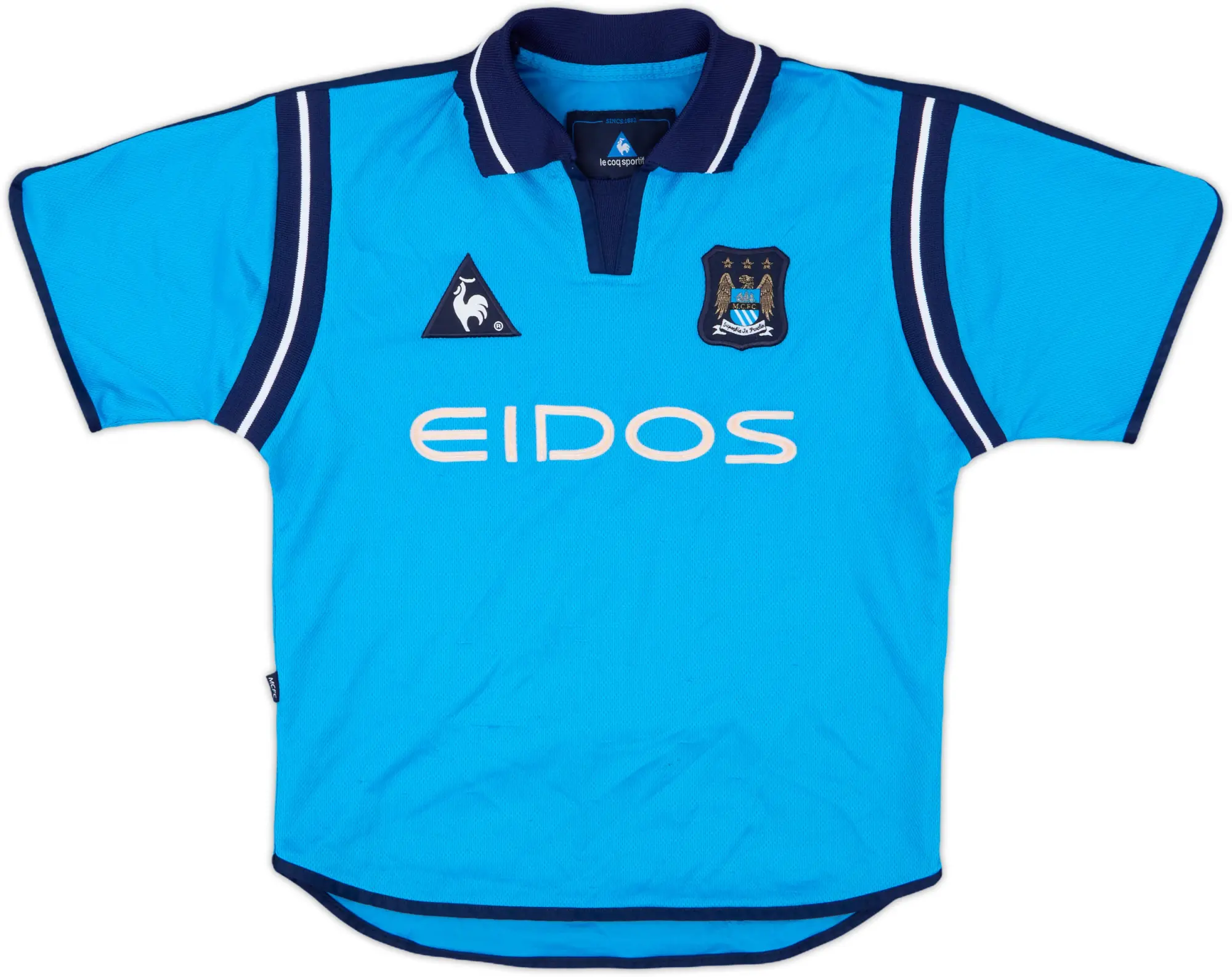 2001-02 Manchester City Home Shirt - 8/10 - (S.Boys)