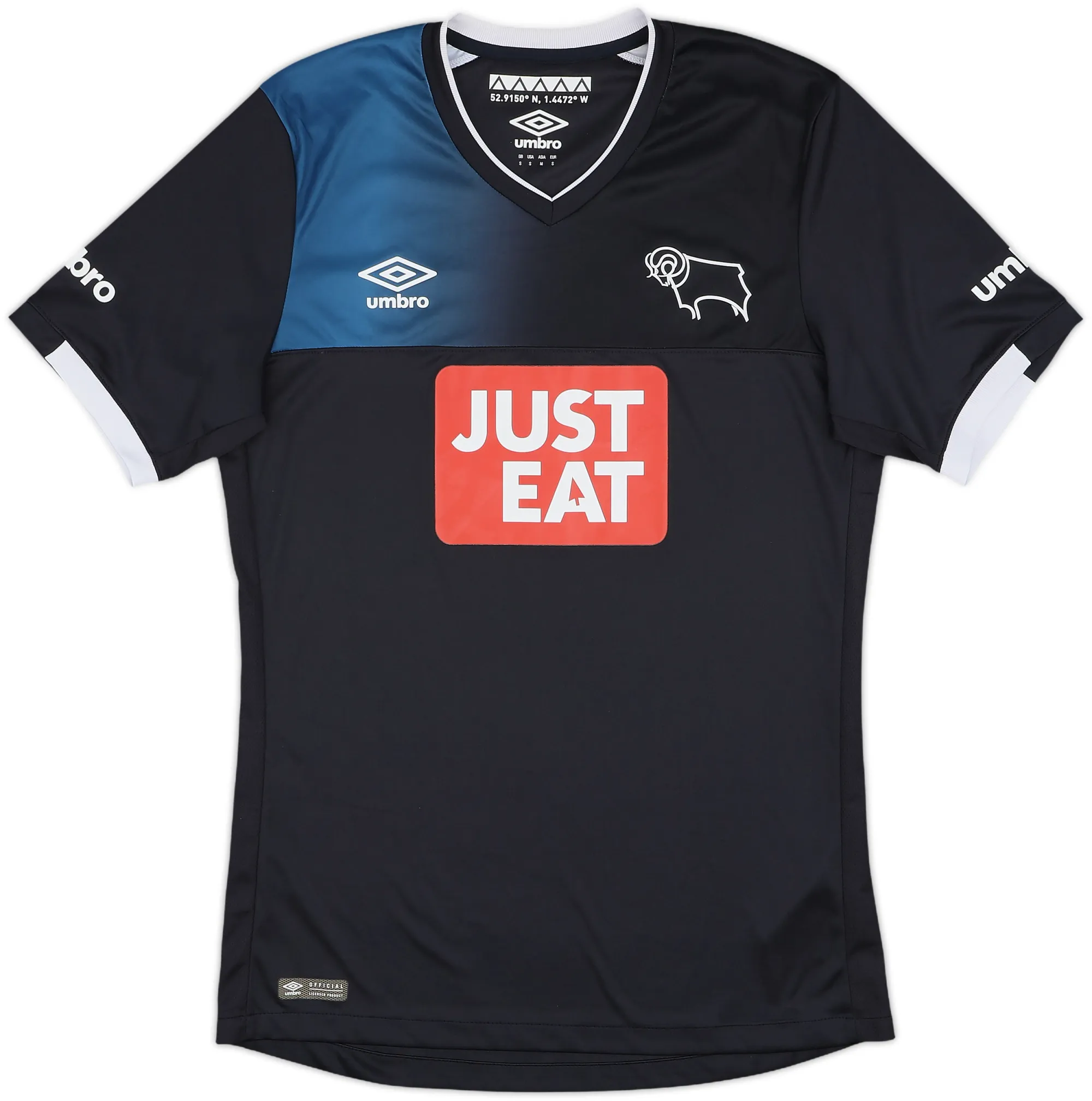 Umbro Derby County Mens SS Away Shirt 2016/17