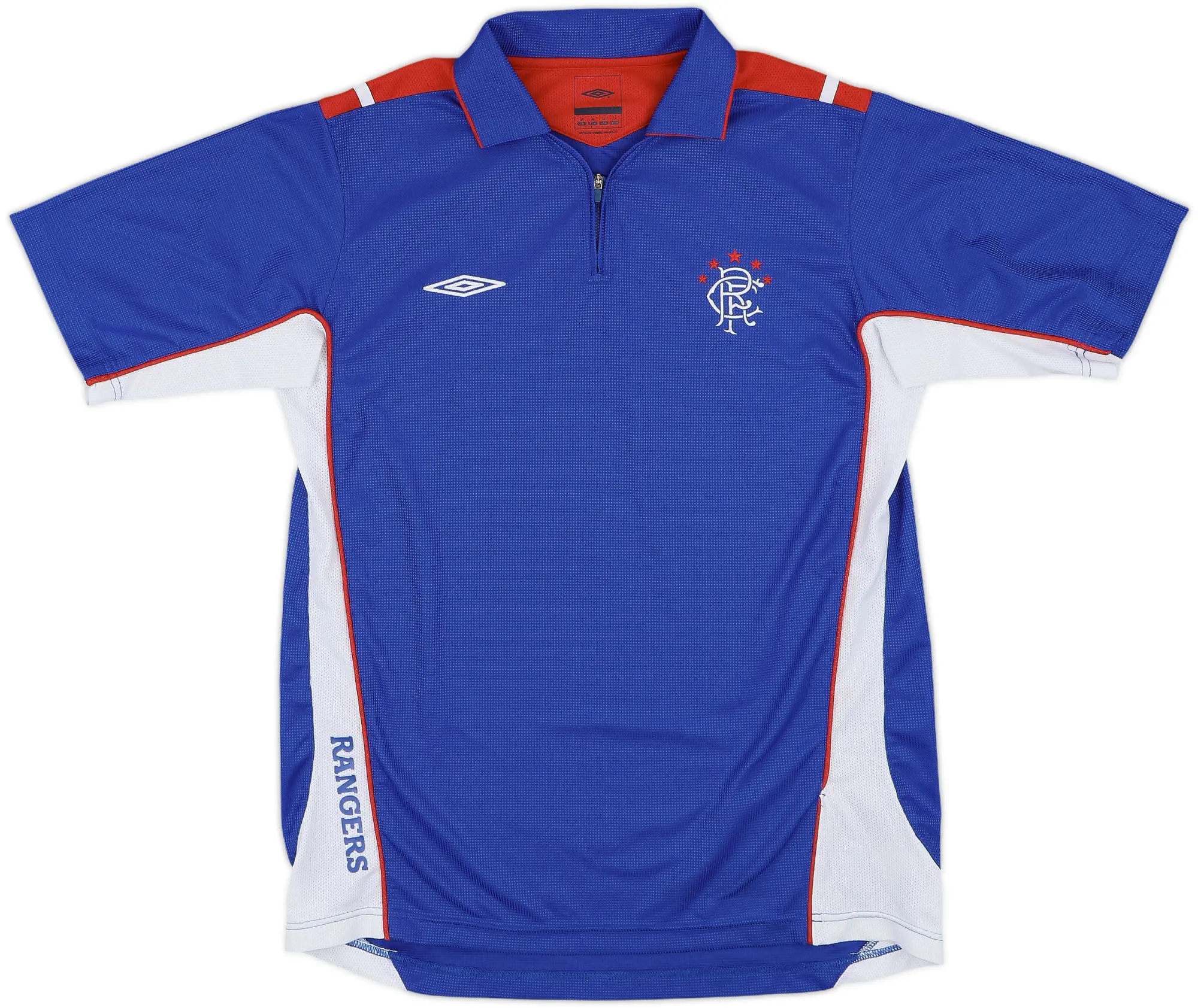 2006-07 Rangers Umbro 1/4 Zip Polo Shirt - 9/10 - (M)