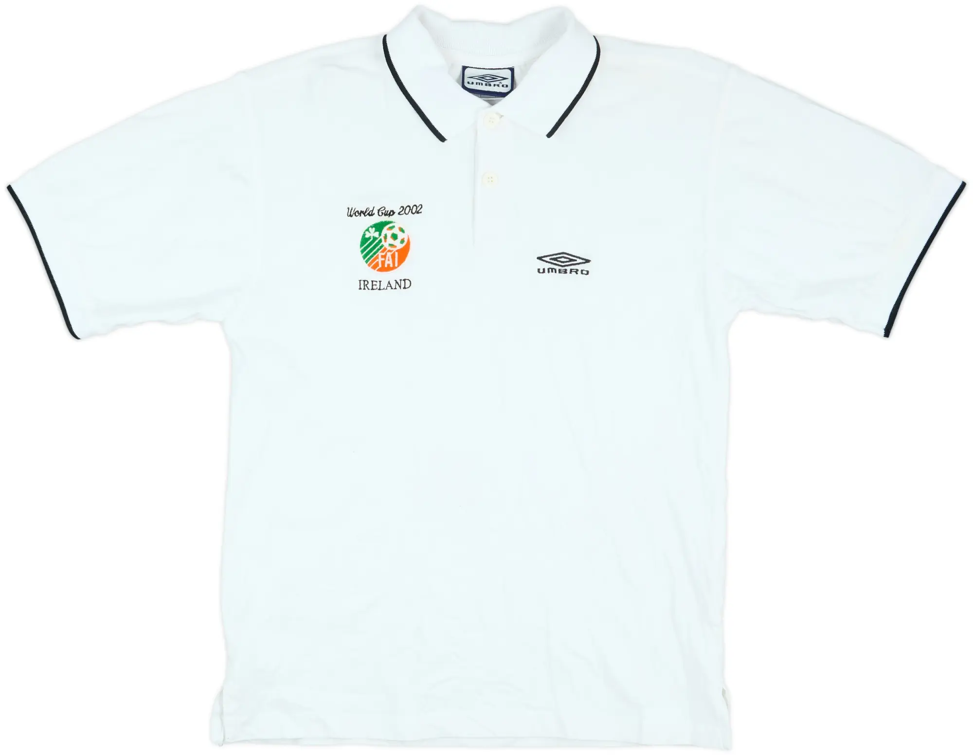 2002-03 Ireland Umbro Polo Shirt - 9/10 - (M)