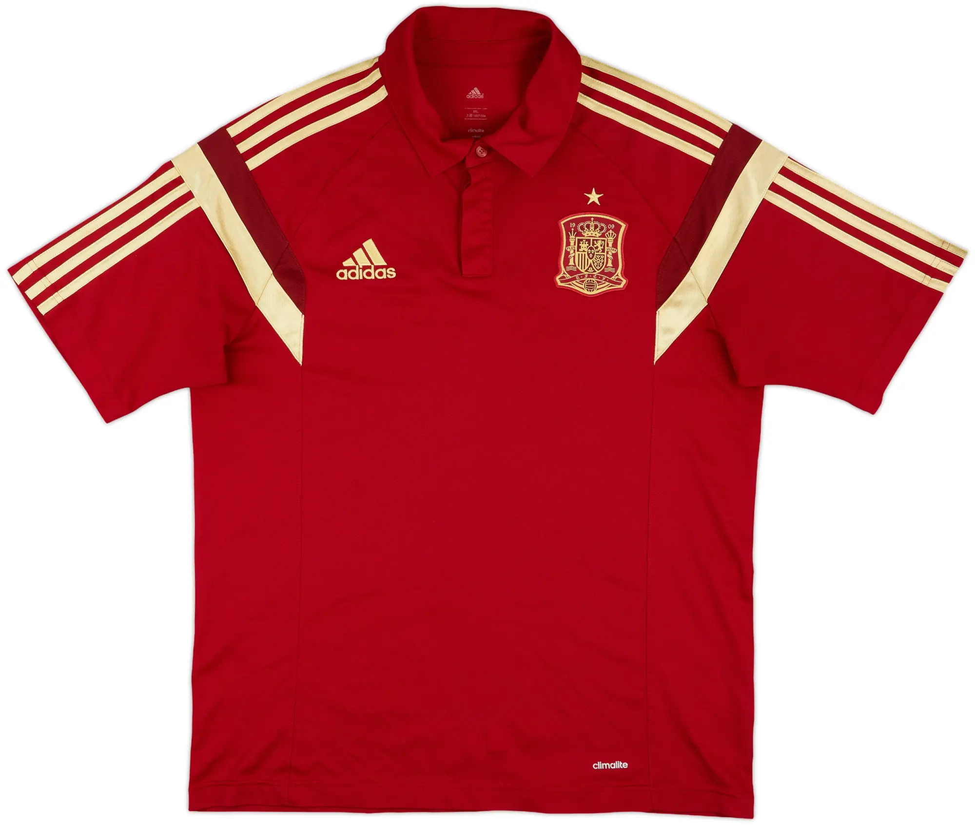 2014-15 Spain adidas Polo Shirt - 9/10 - (XXL)