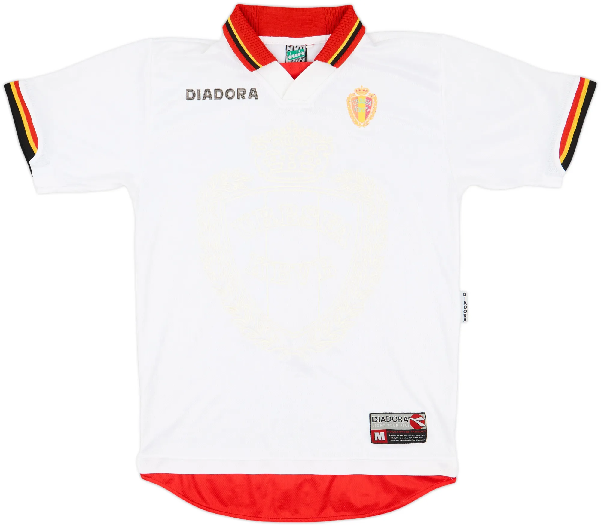 Diadora Belgium Mens SS Away Shirt 1996