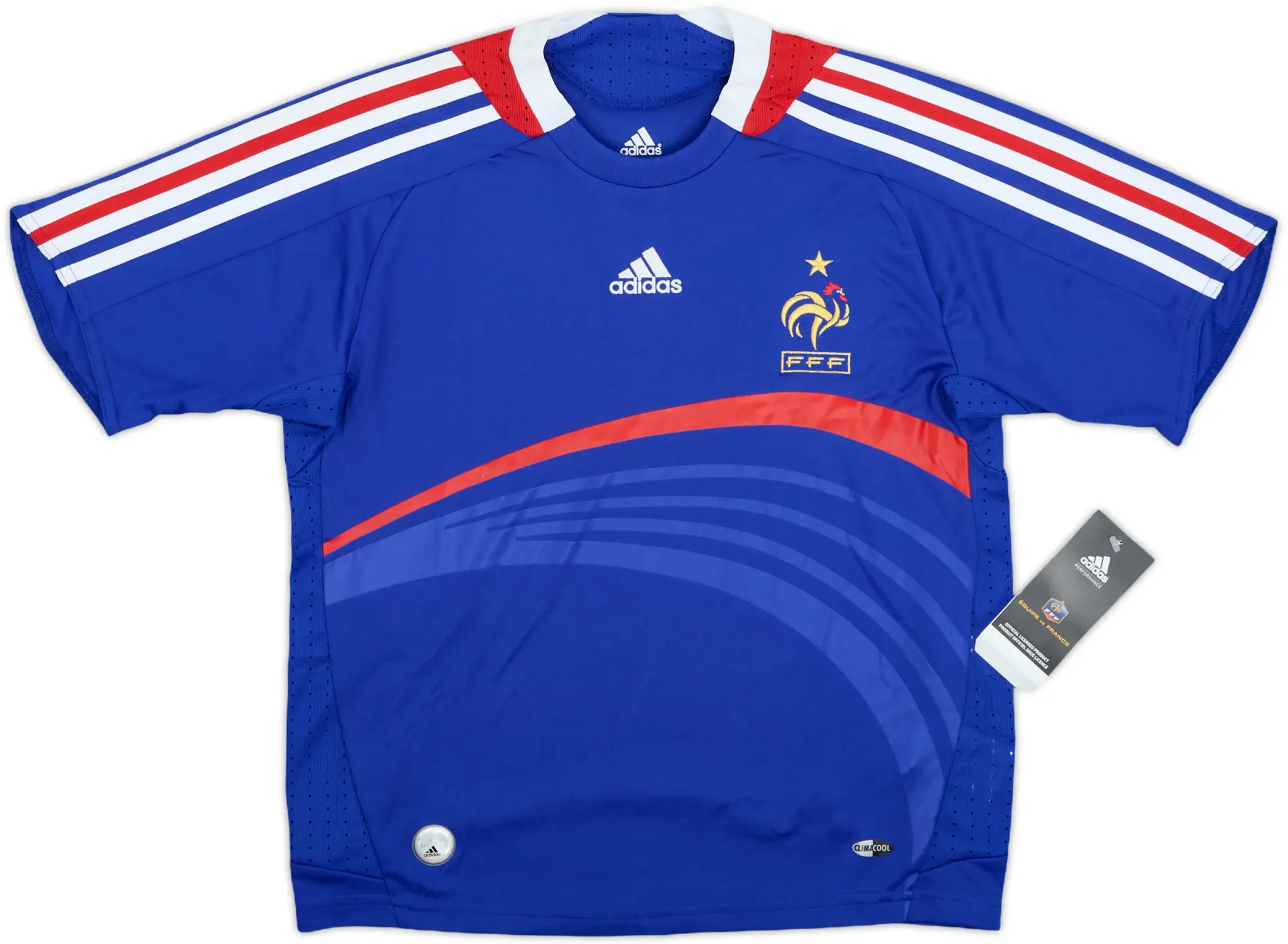 adidas France Boys SS Home Shirt 2007