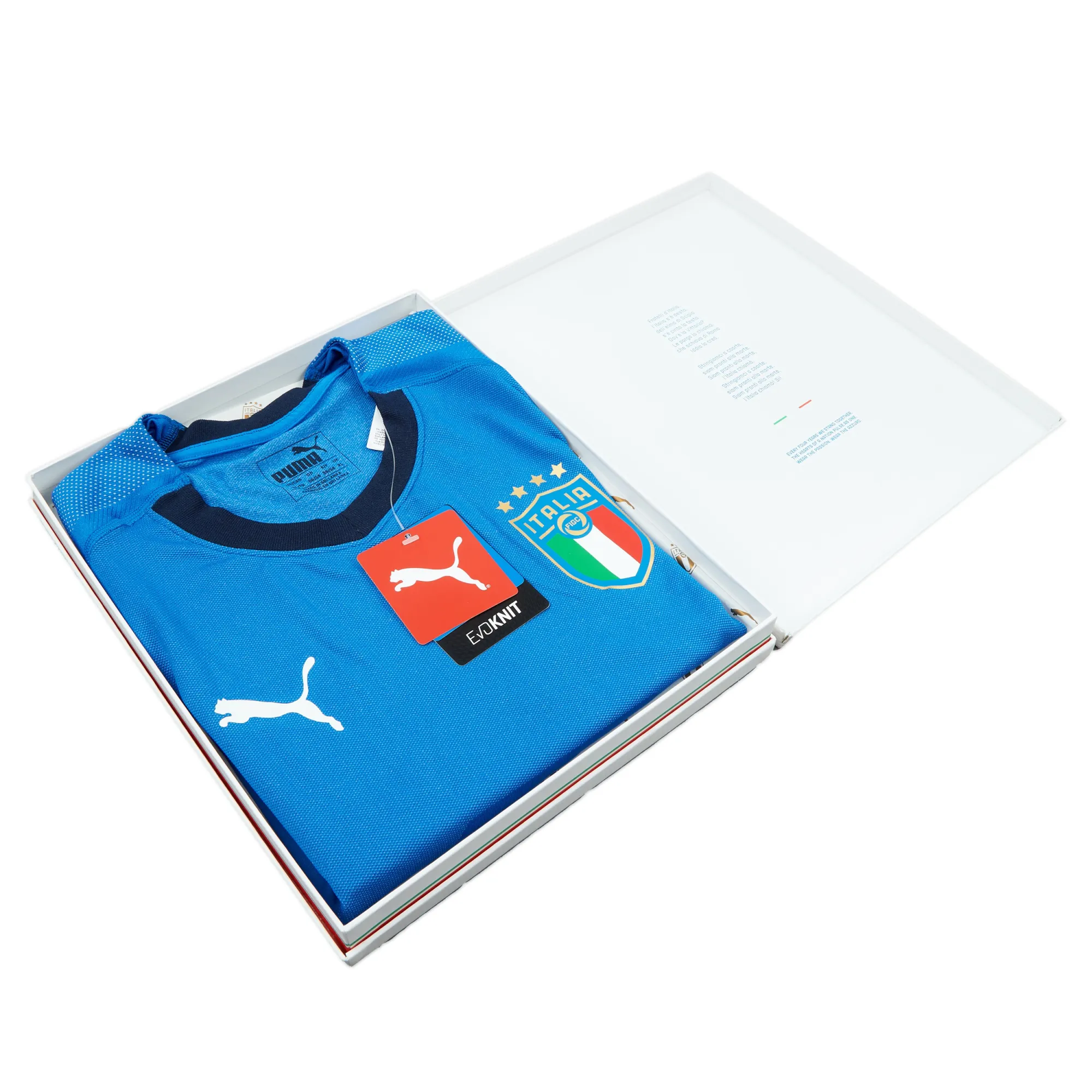 Puma Italy Mens SS Player Issue Home Shirt 2018