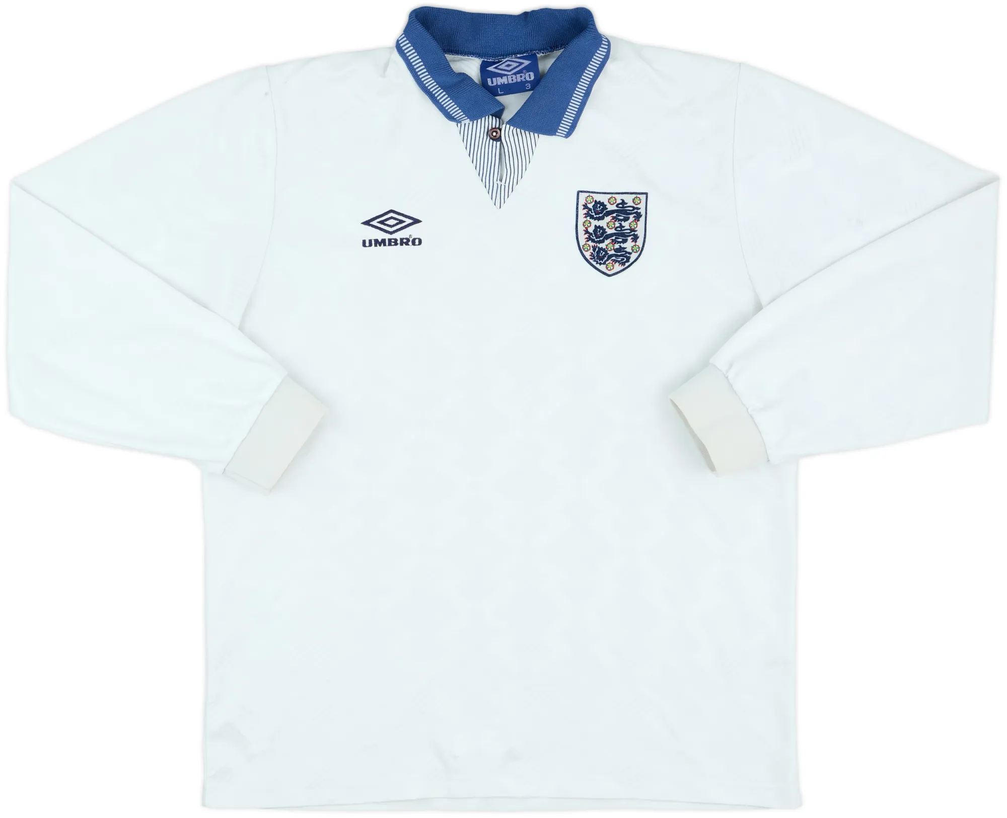 Umbro England Mens LS Home Shirt 1990