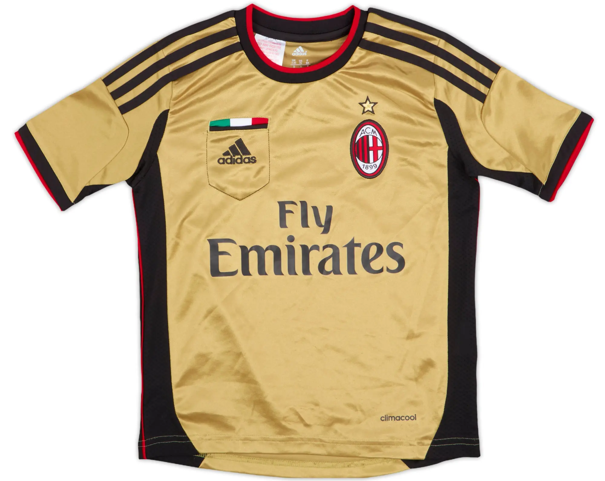 2013-14 AC Milan Third Shirt - 8/10 - (7-8 Years)