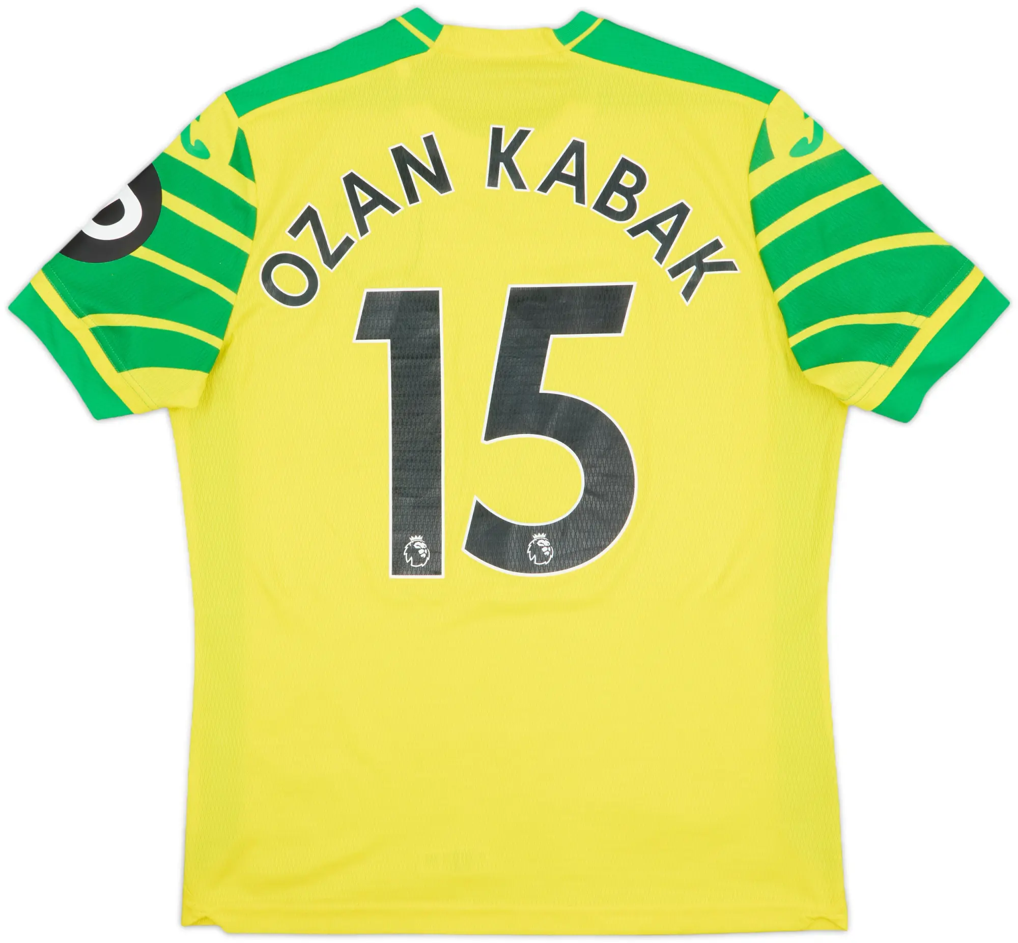 2021-22 Norwich Home Shirt Ozan Kabak #15 - 8/10 - (M)